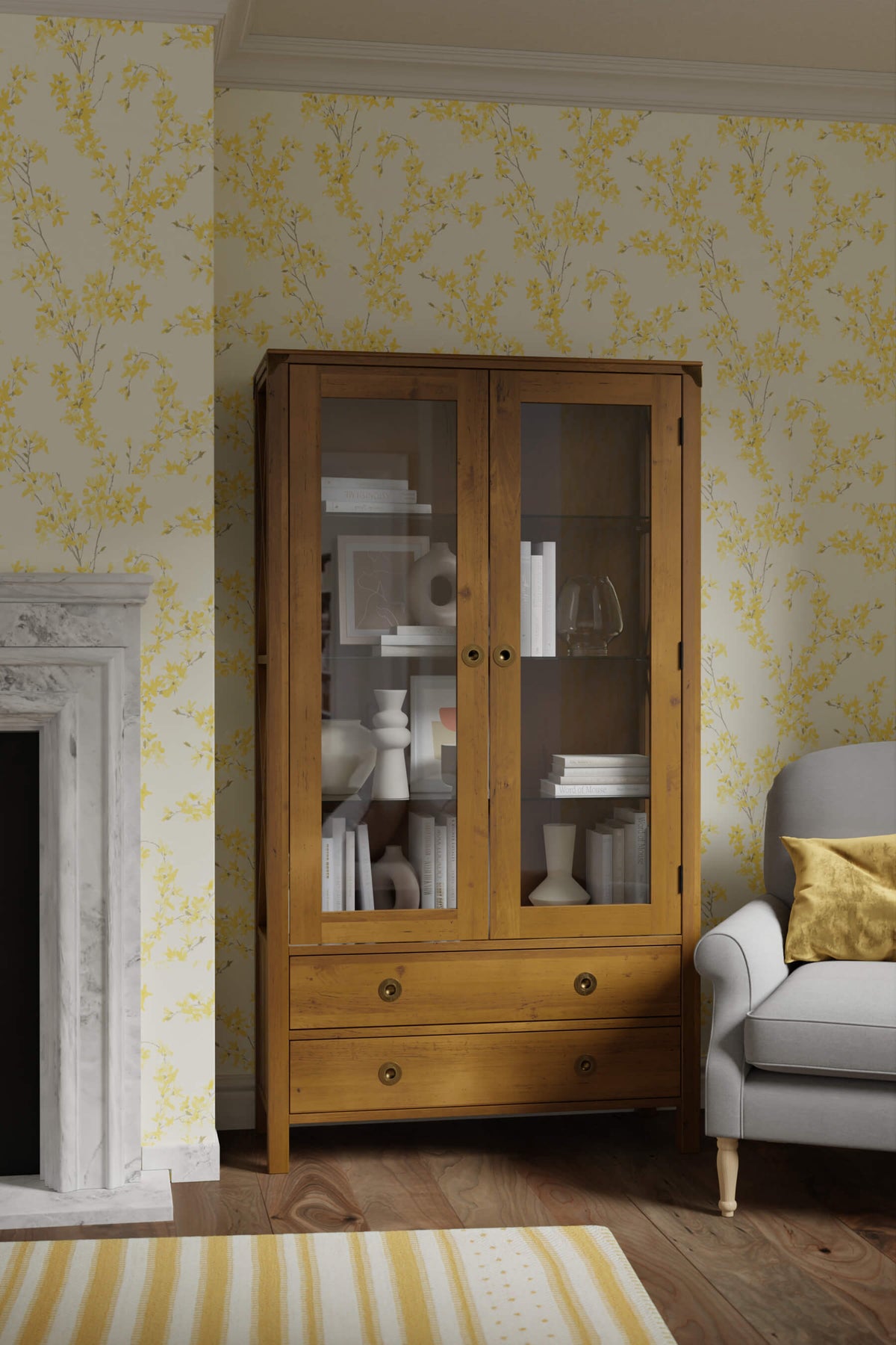 Balmoral 2 Door 2 Drawer Display Cabinet