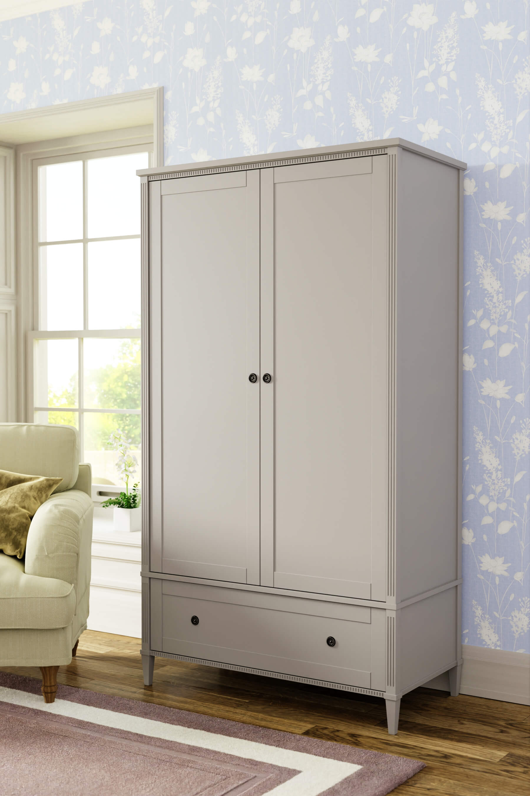 Eleanor 2 Door 1 Drawer Wardrobe