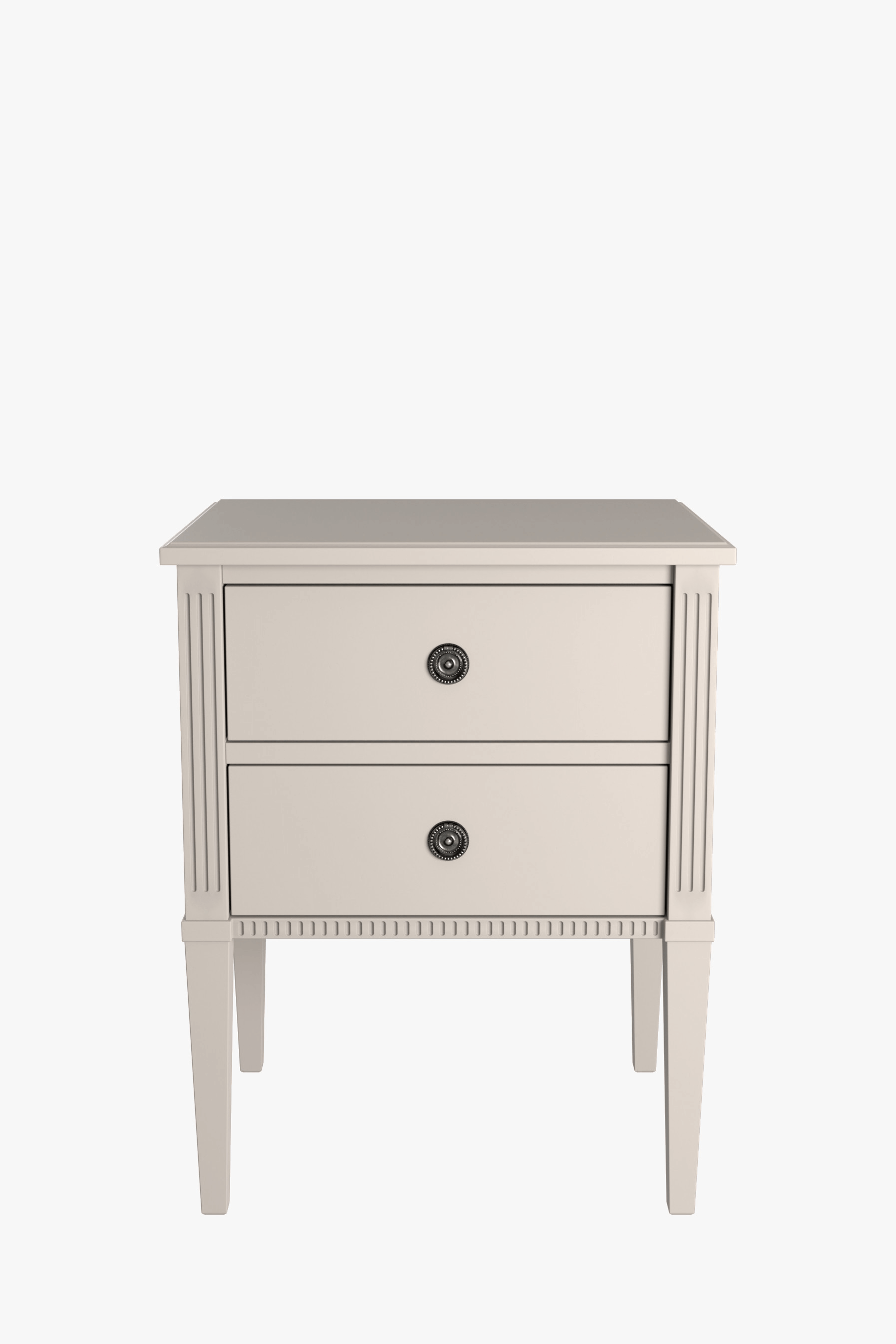 Eleanor Sable Grey 2 Drawer Bedside Chest