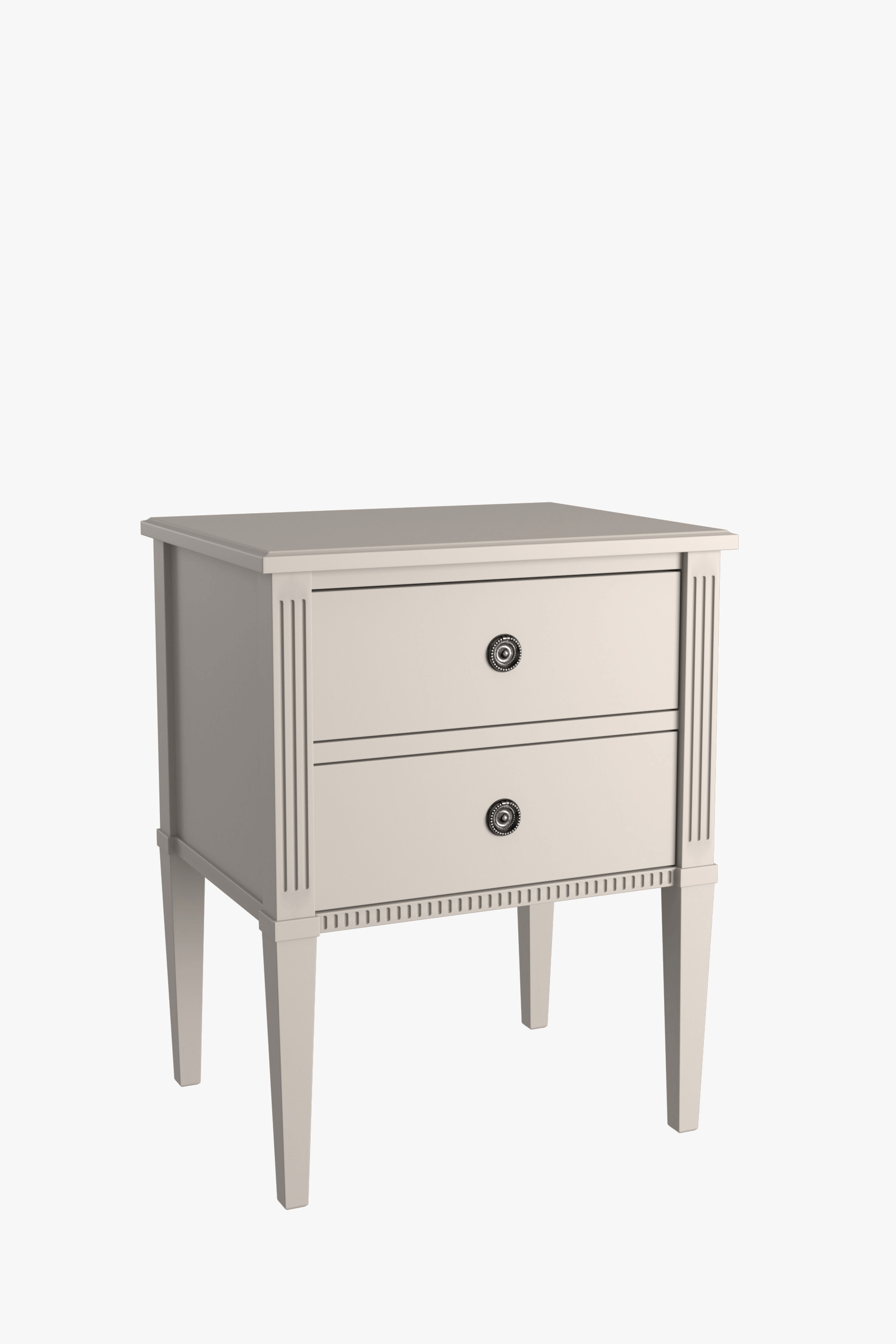 Eleanor Sable Grey 2 Drawer Bedside Chest