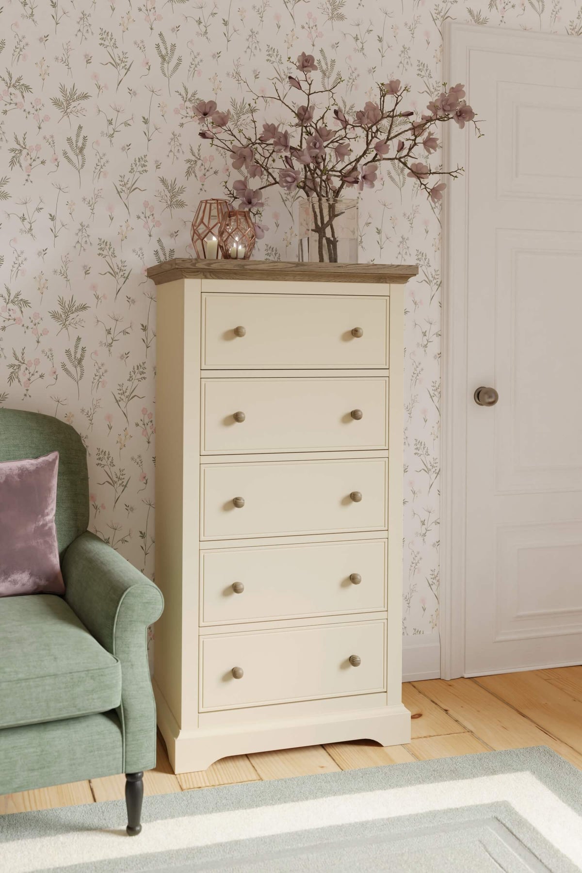 Oakham 5 Drawer Tall Chest