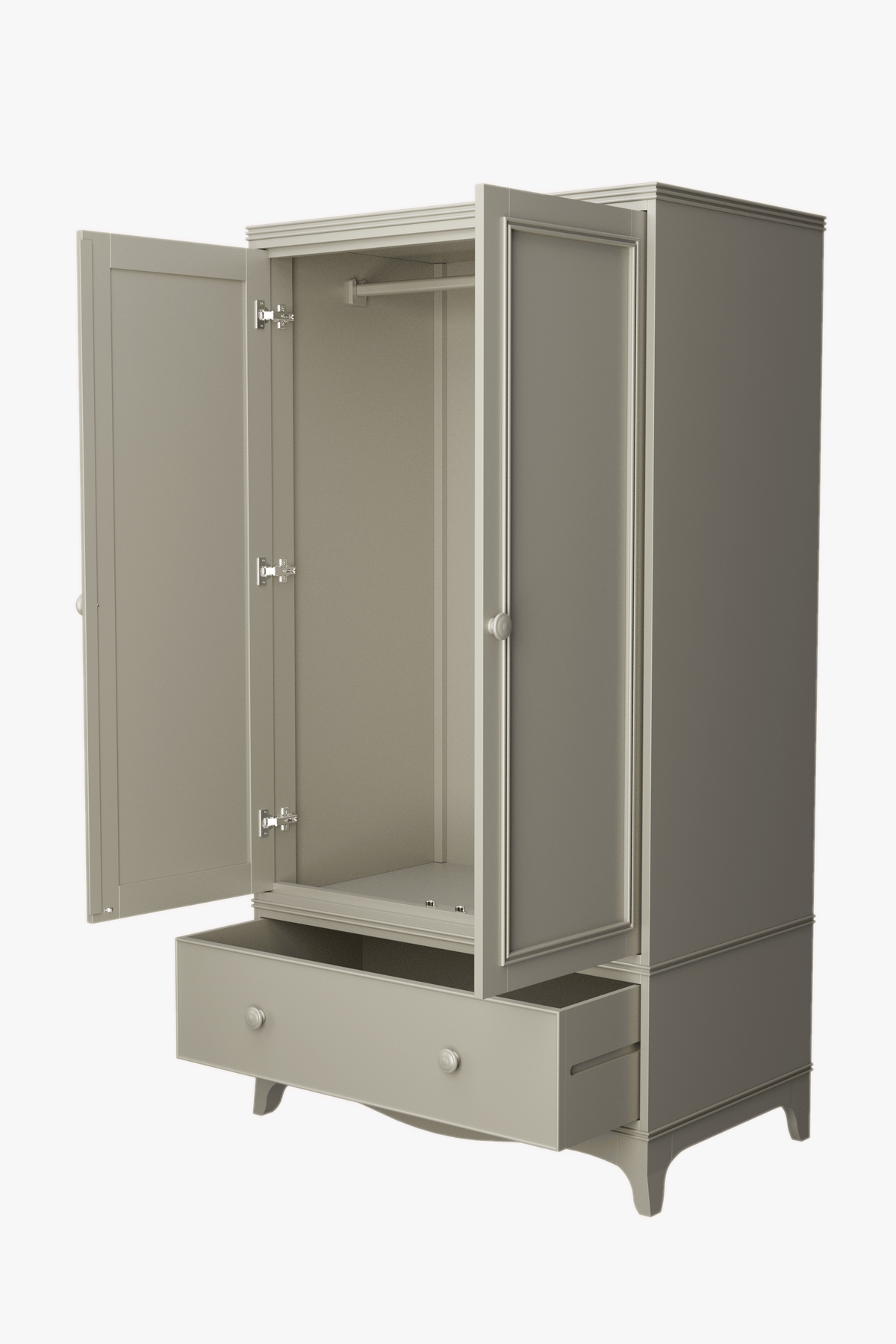 Broughton 2 Door 1 Drawer Wardrobe