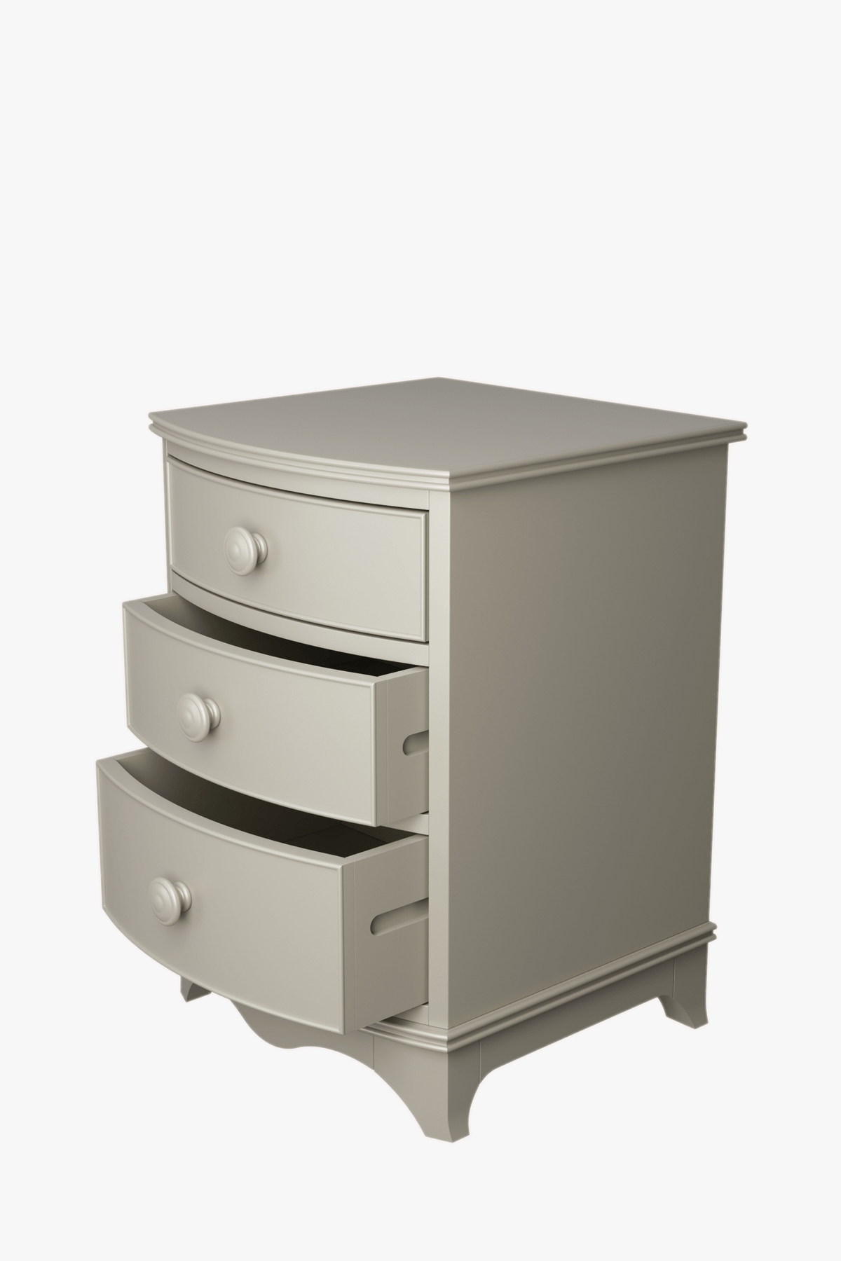 Broughton 3 Drawer Bedside Table