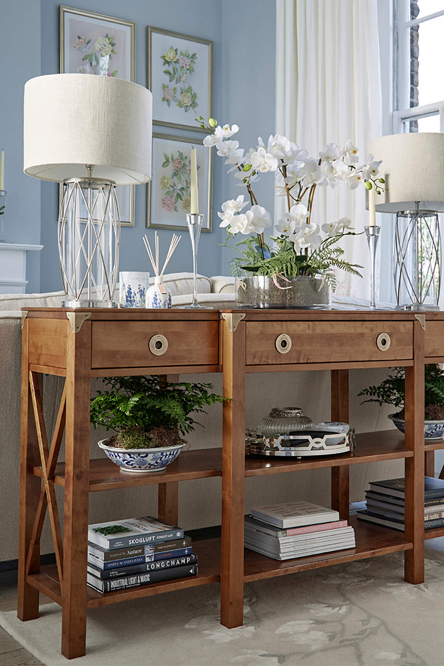 Balmoral 3 Drawer Triple Console Table