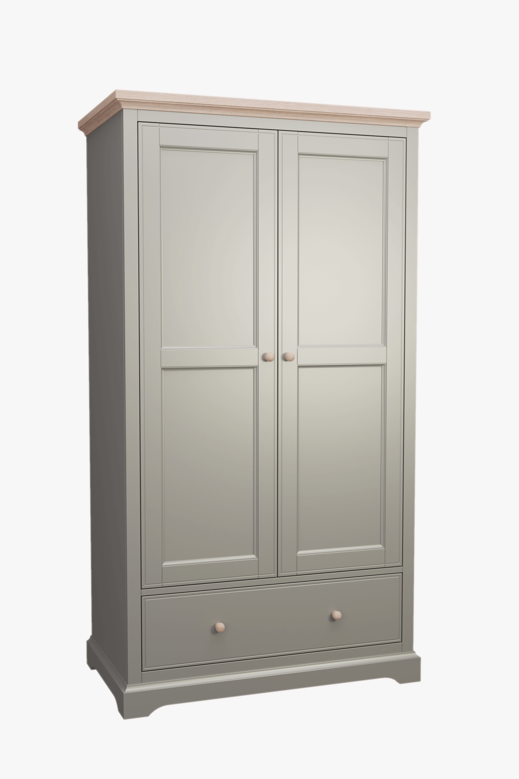 Oakham 2 Door 1 Drawer Wardrobe