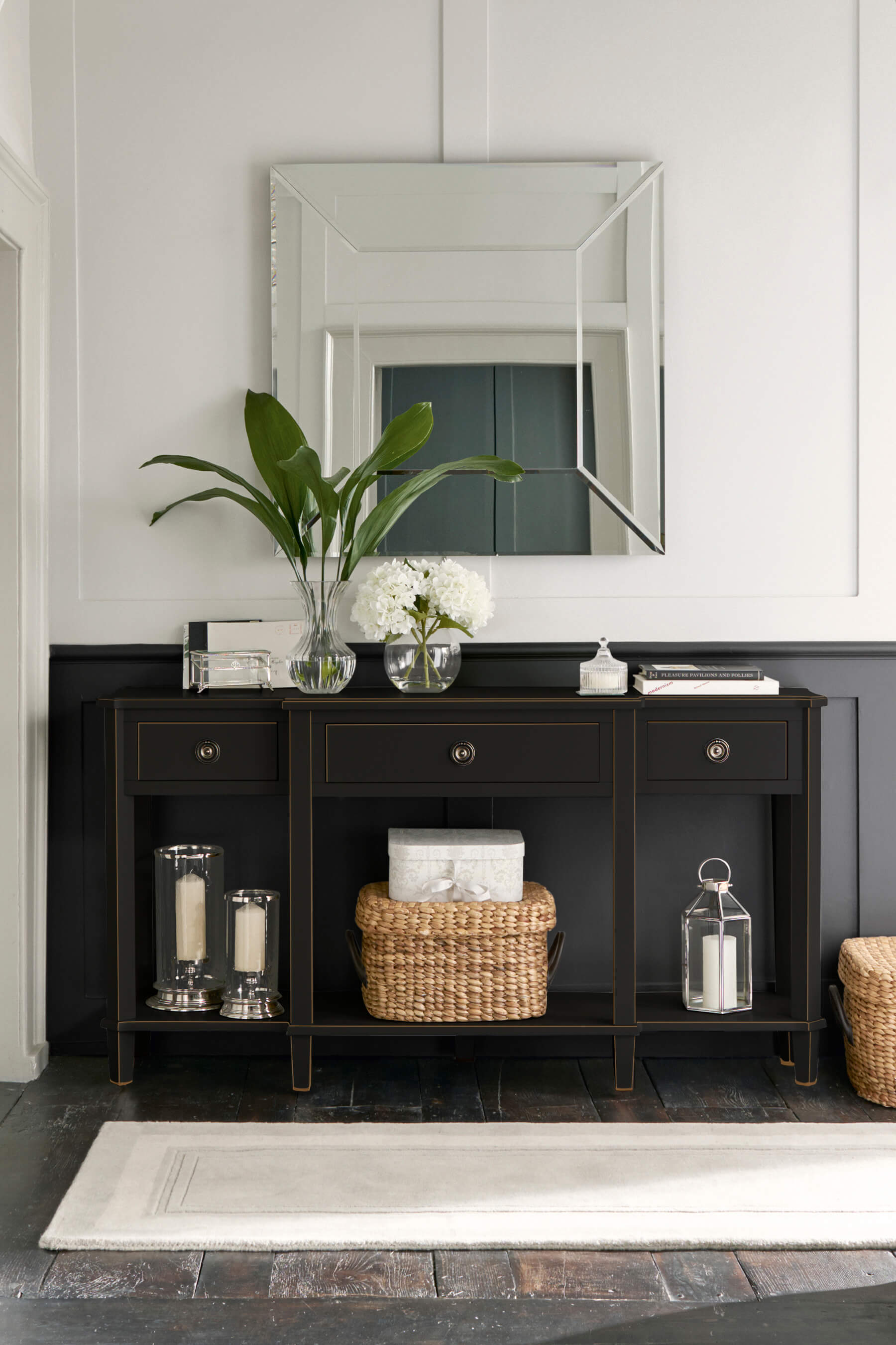 Henshaw 3 Drawer Triple Console Table