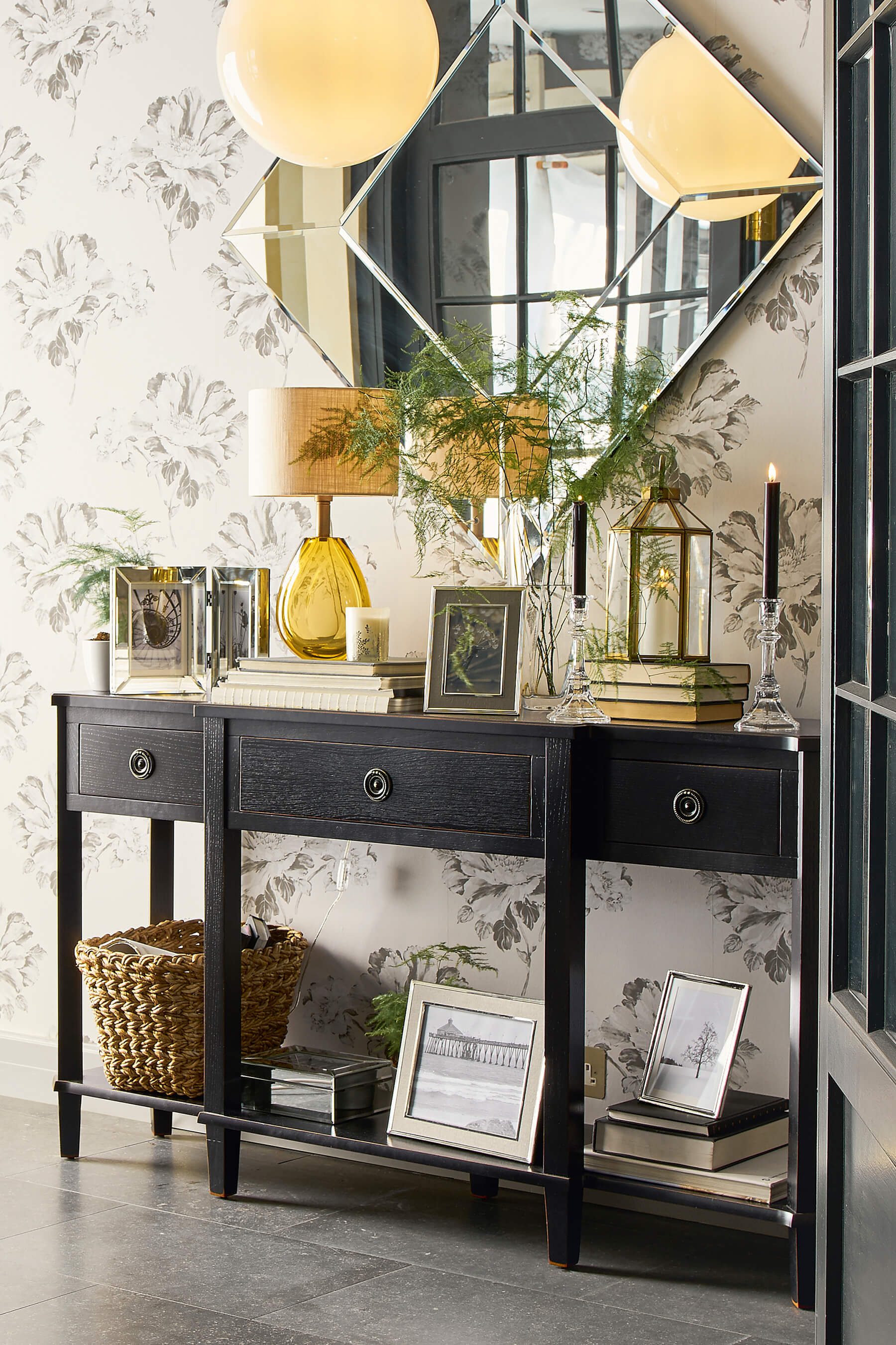 Henshaw 3 Drawer Triple Console Table