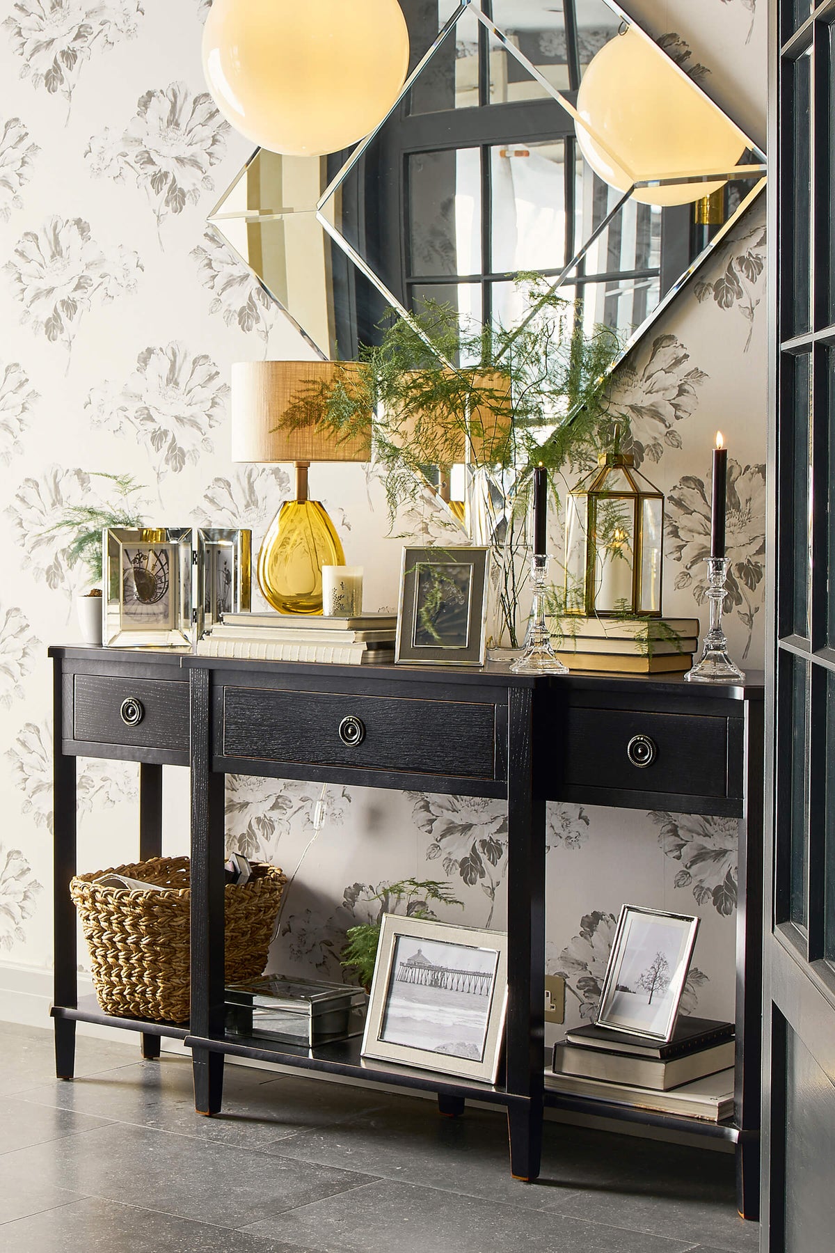 Henshaw 3 Drawer Triple Console Table