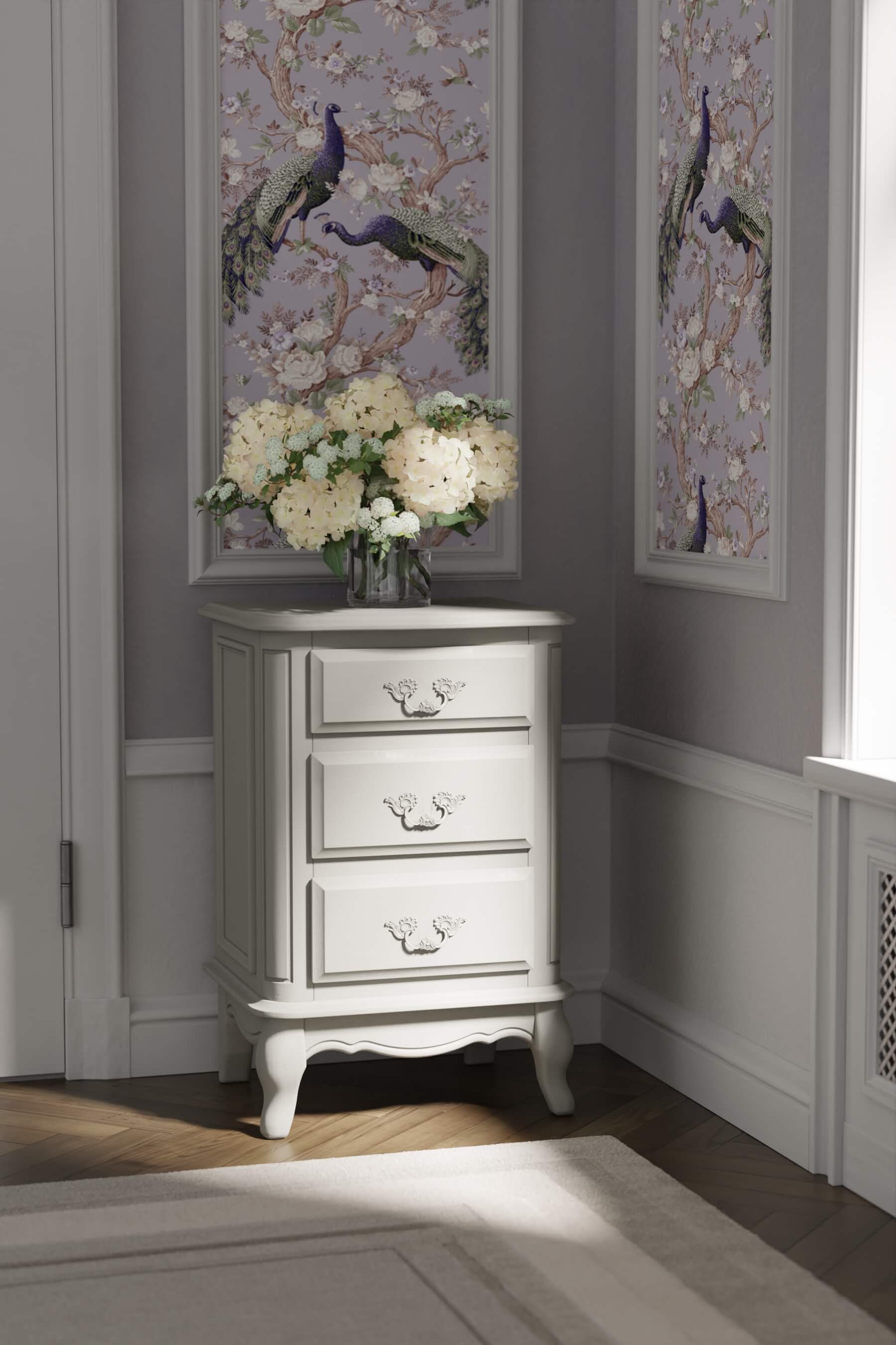 Provencale 3 Drawer Bedside Chest