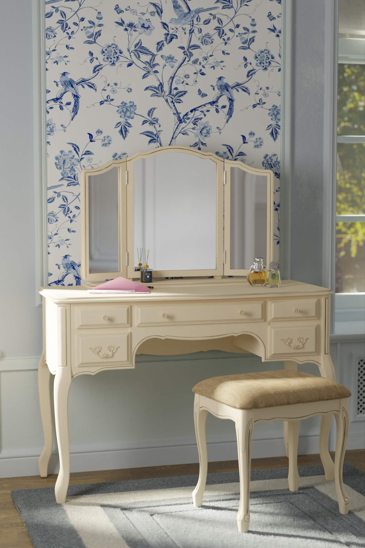 Provencale Dressing Table & Stool Set