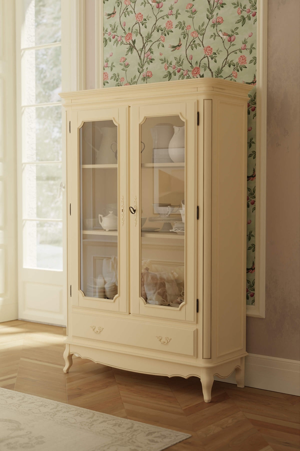Provencale 2 Door 1 Drawer Armoire