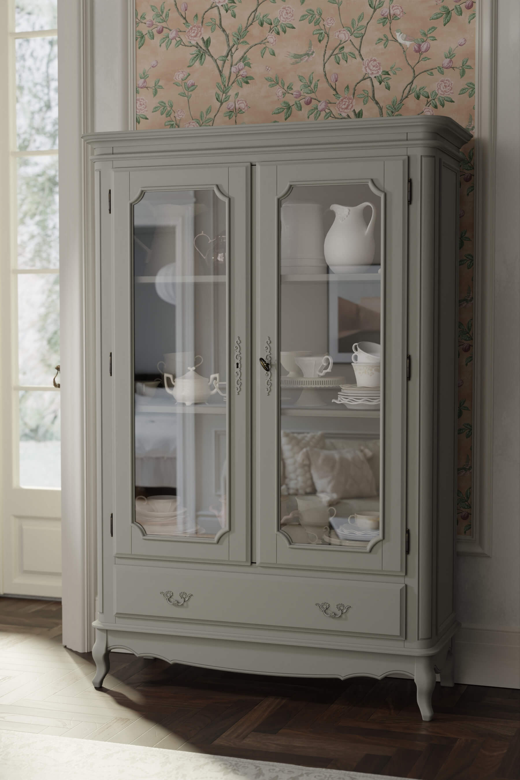 Provencale 2 Door 1 Drawer Armoire