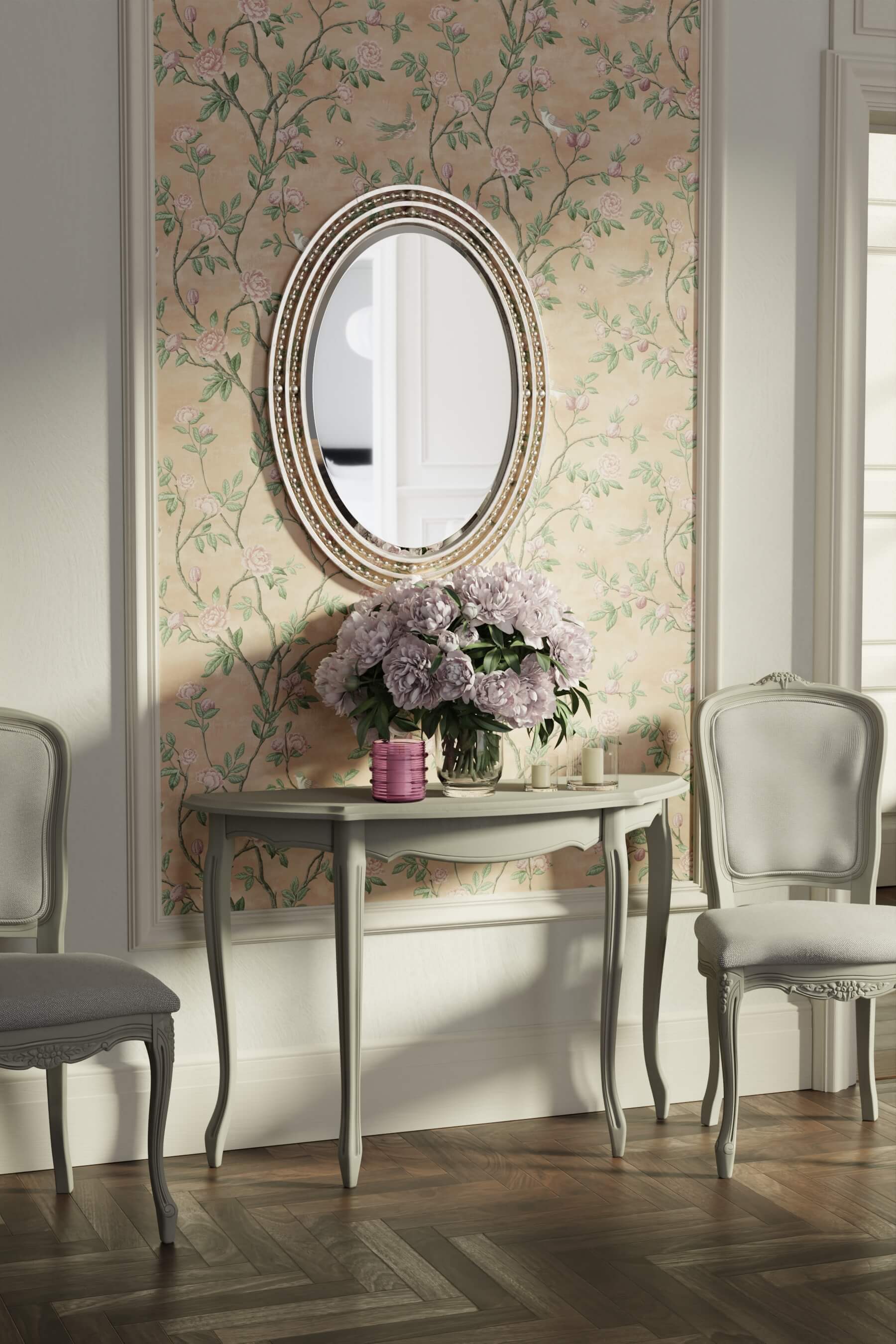 Provencale Half Moon Console Table