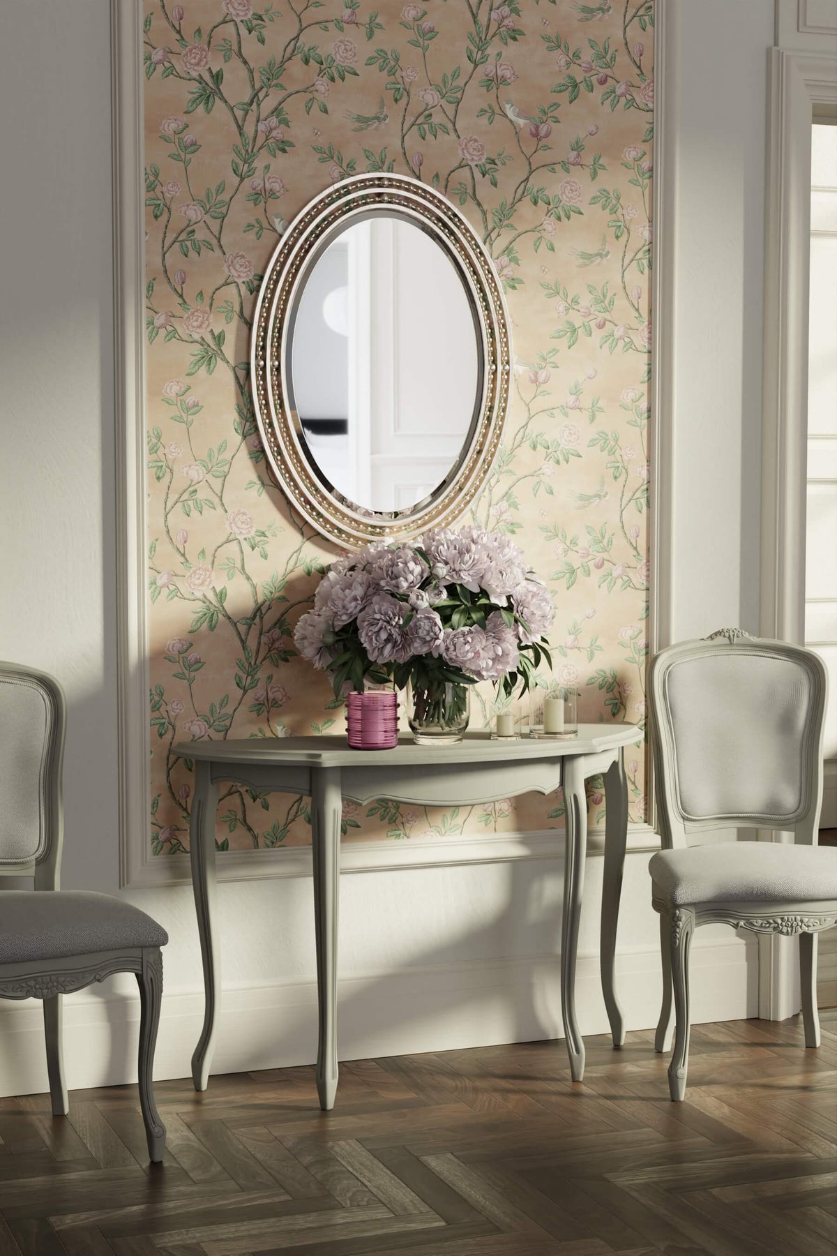 Provencale Half Moon Console Table