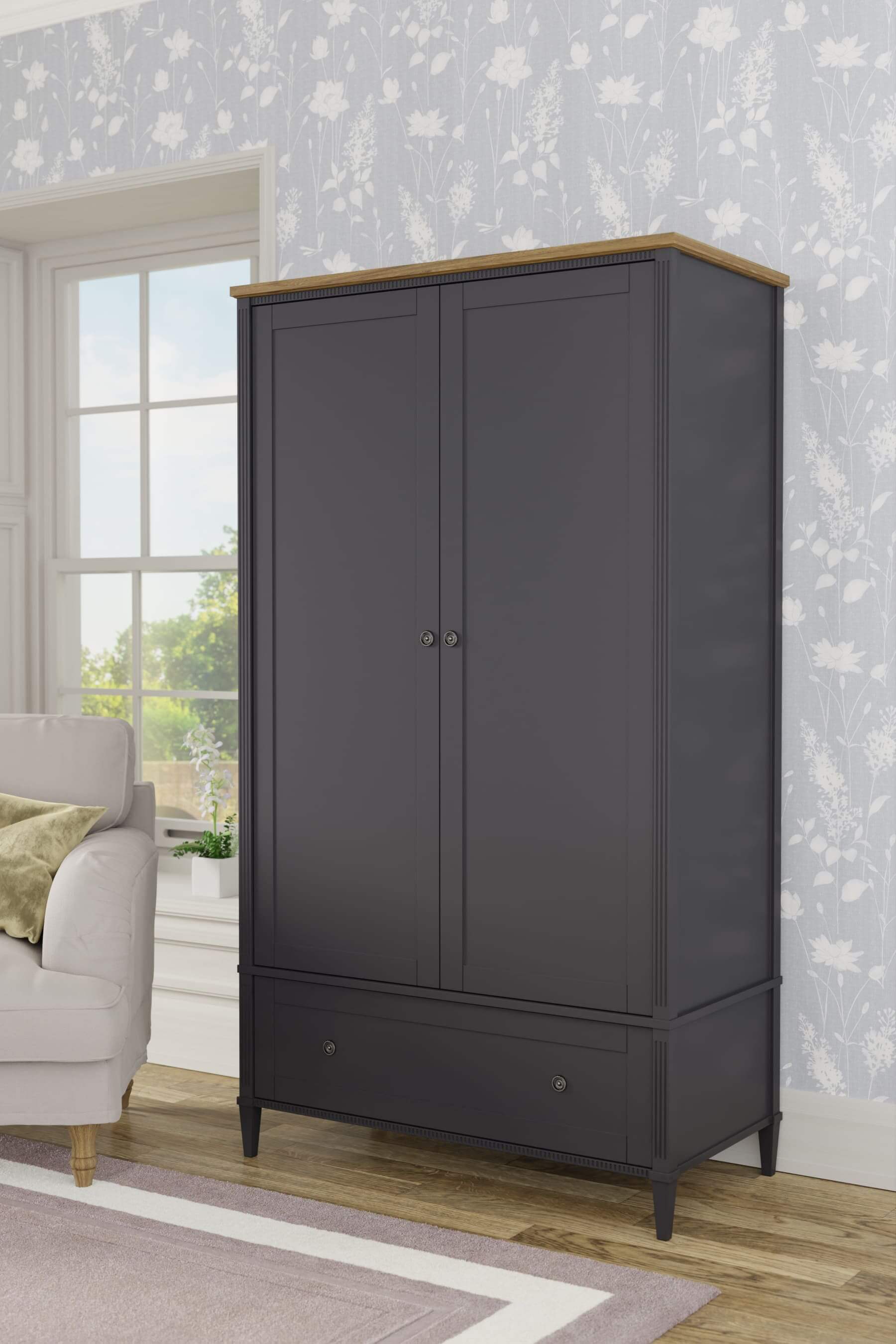 Eleanor 2 Door 1 Drawer Wardrobe