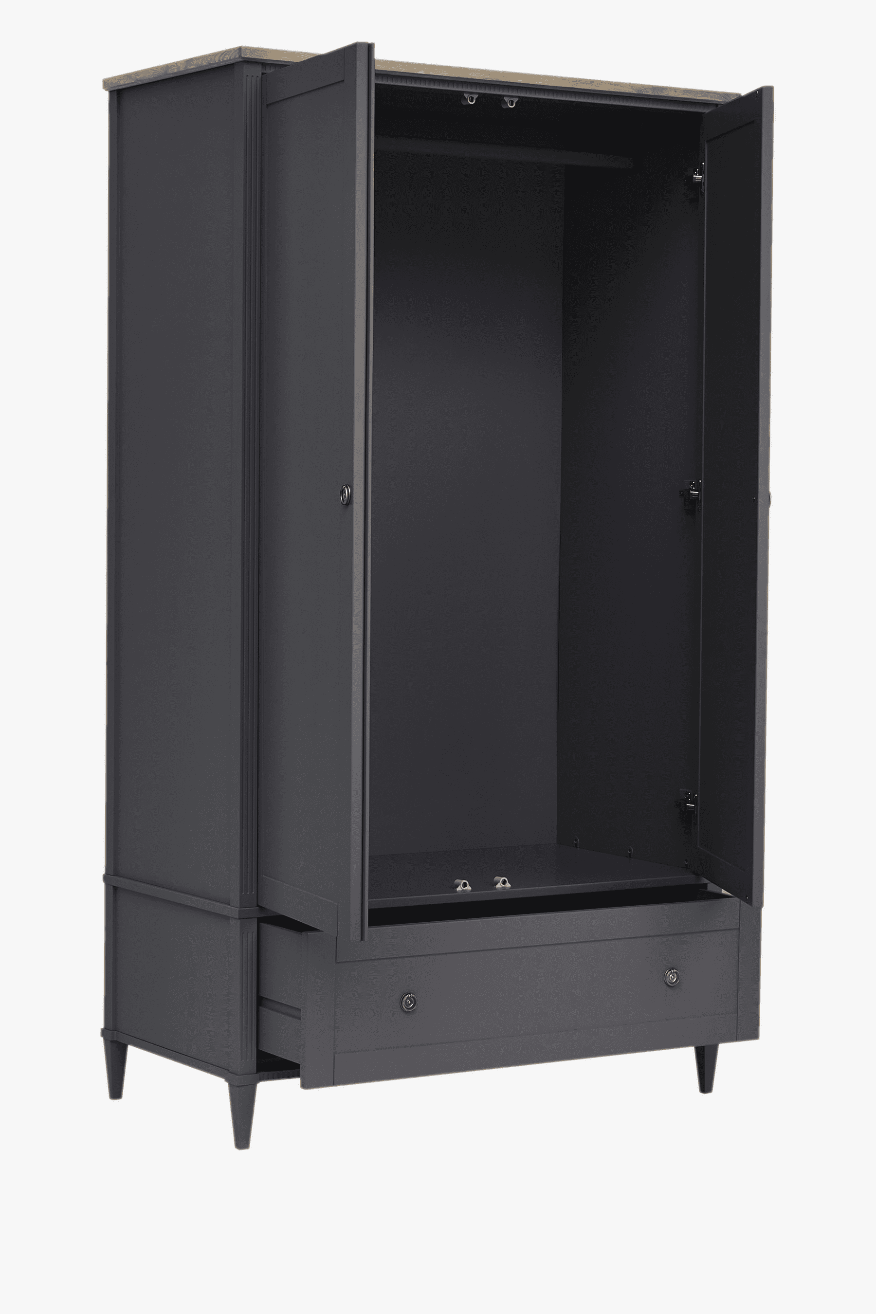 Eleanor 2 Door 1 Drawer Wardrobe