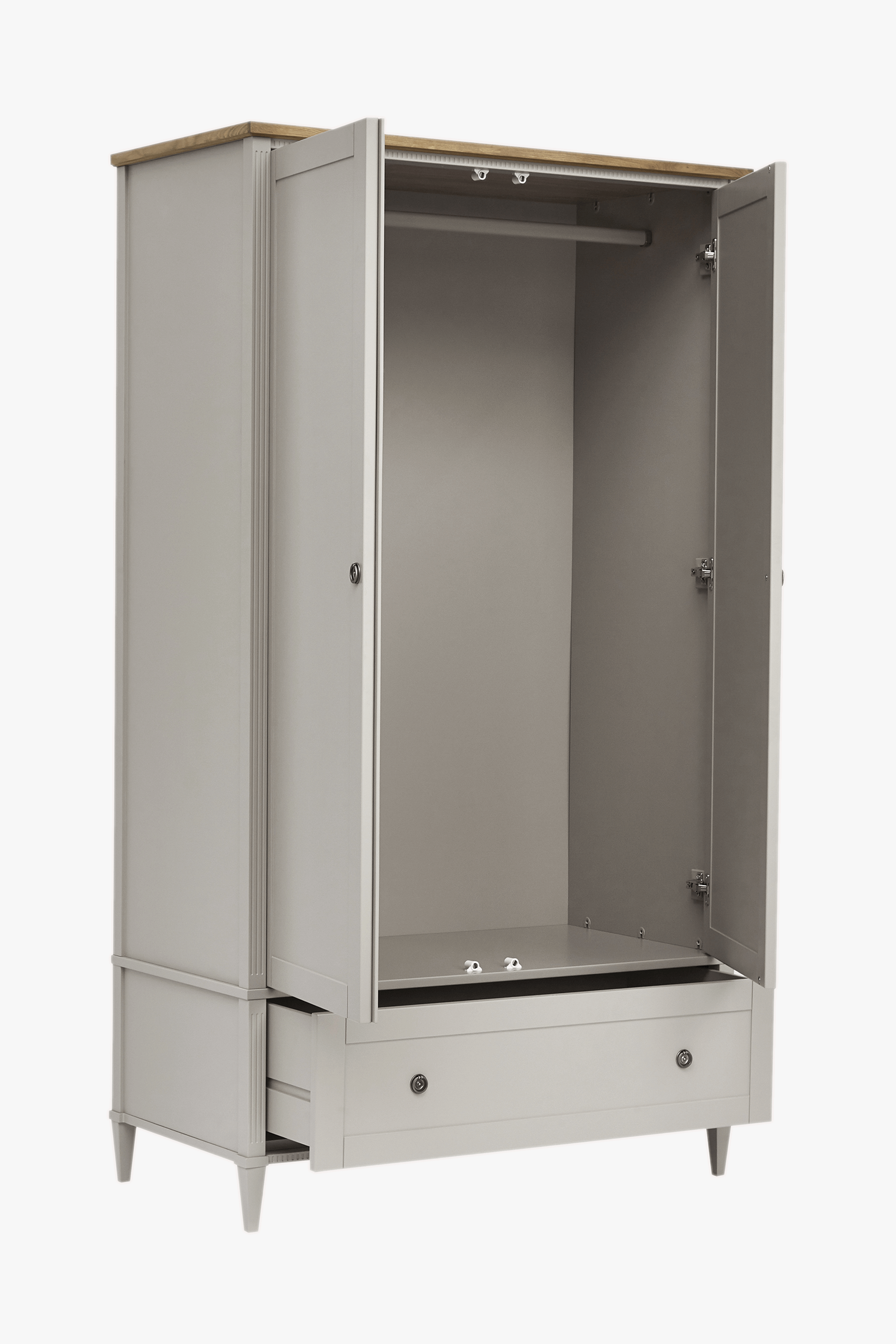 Eleanor 2 Door 1 Drawer Wardrobe
