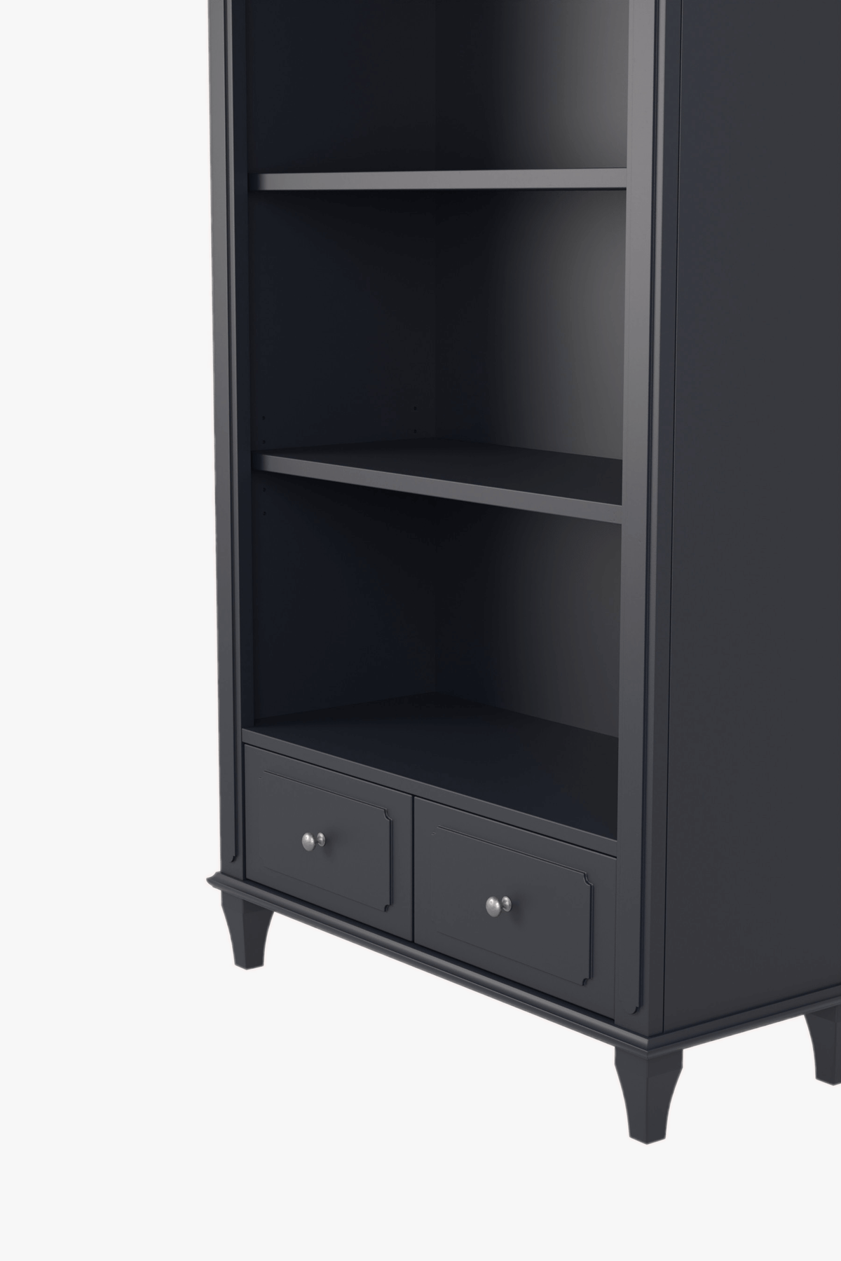 Hanover 2 Drawer Single Bookcase