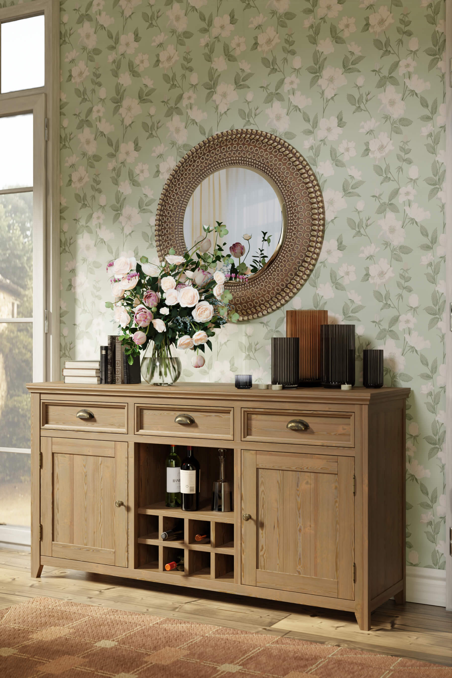 Merrion 2 Door 3 Drawer Sideboard