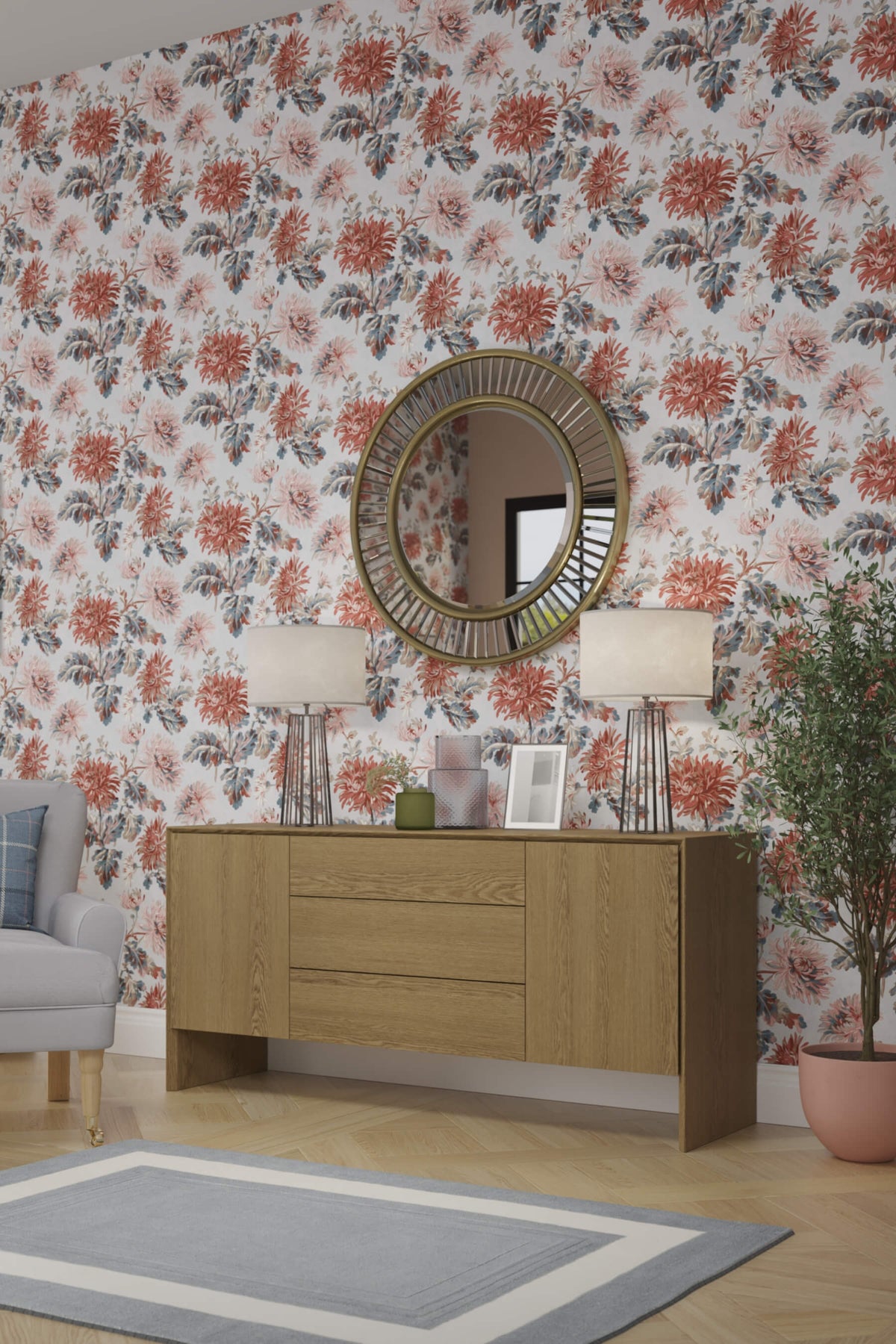 Ammanford 2 Door 3 Drawer Sideboard