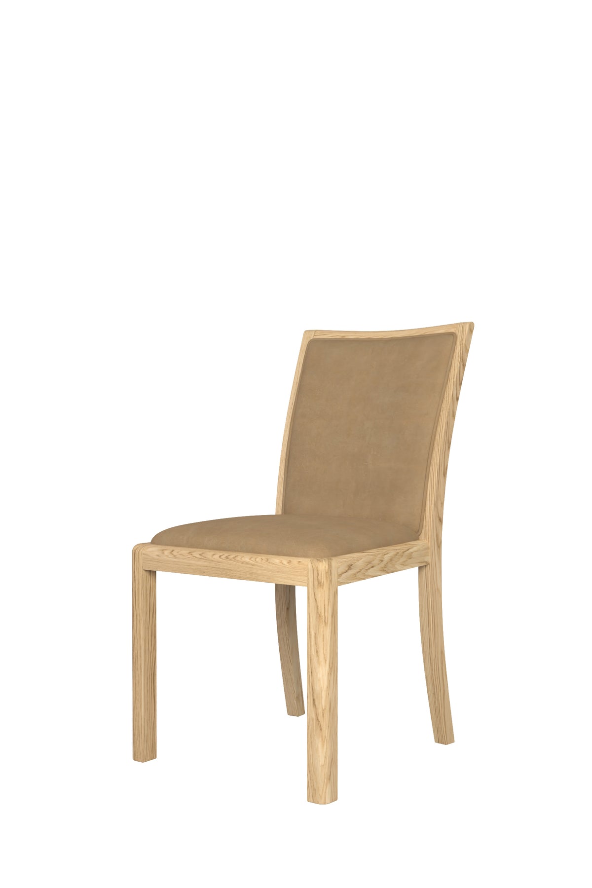 Stockholm Low Back Chair in Taupe Faux Leather