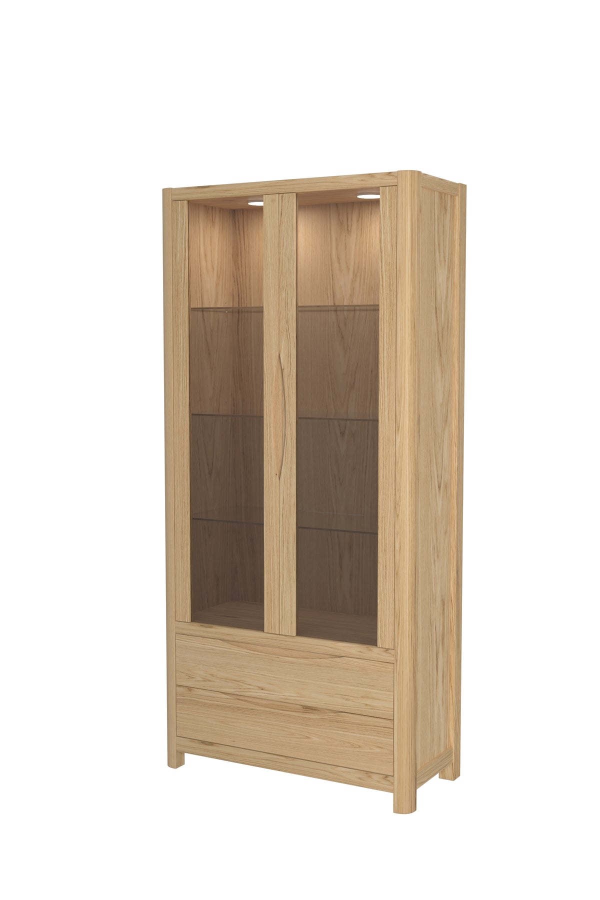Stockholm 2 Door 2 Drawer Display Cabinet