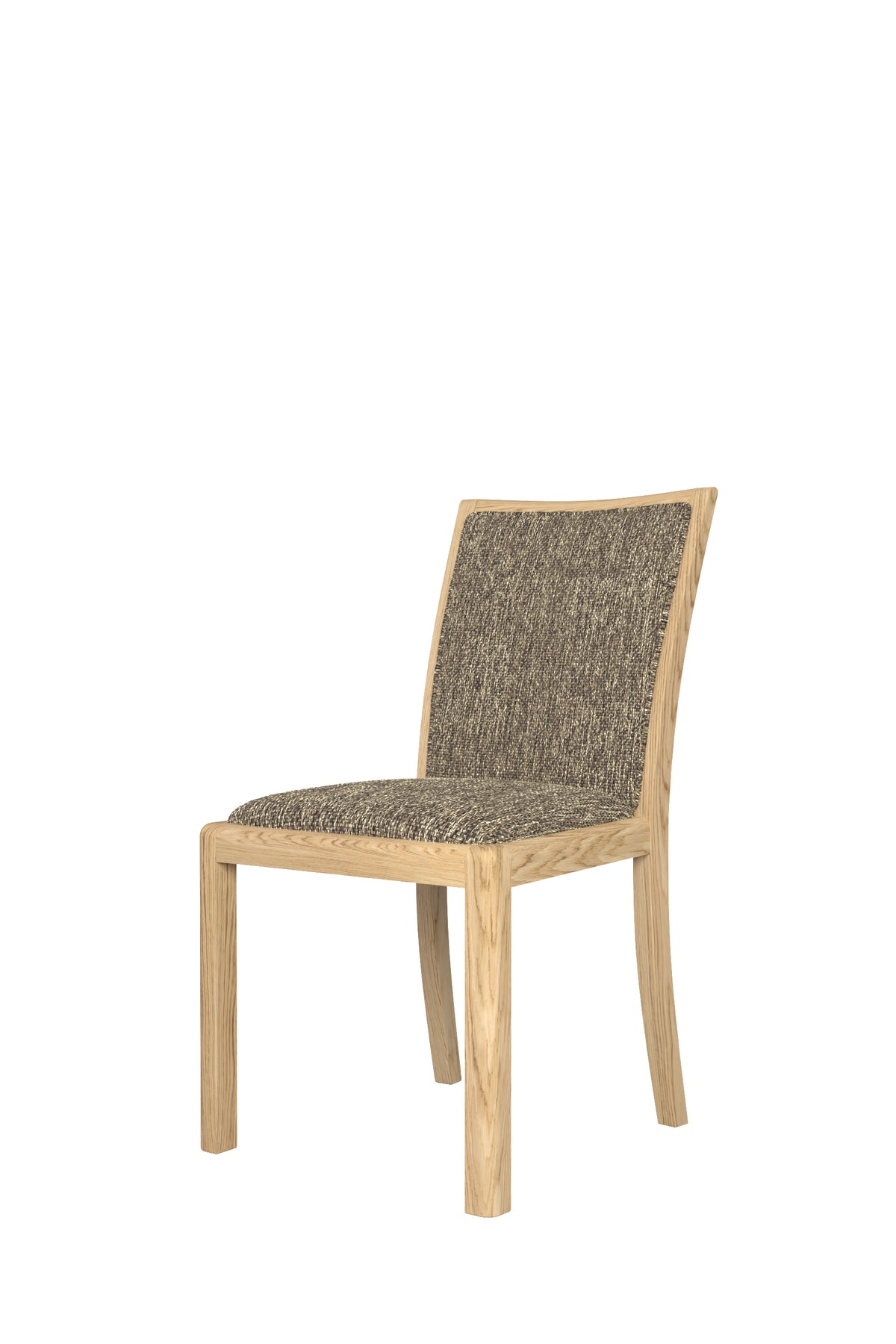 Stockholm Low Back Chair in Grey Fabric