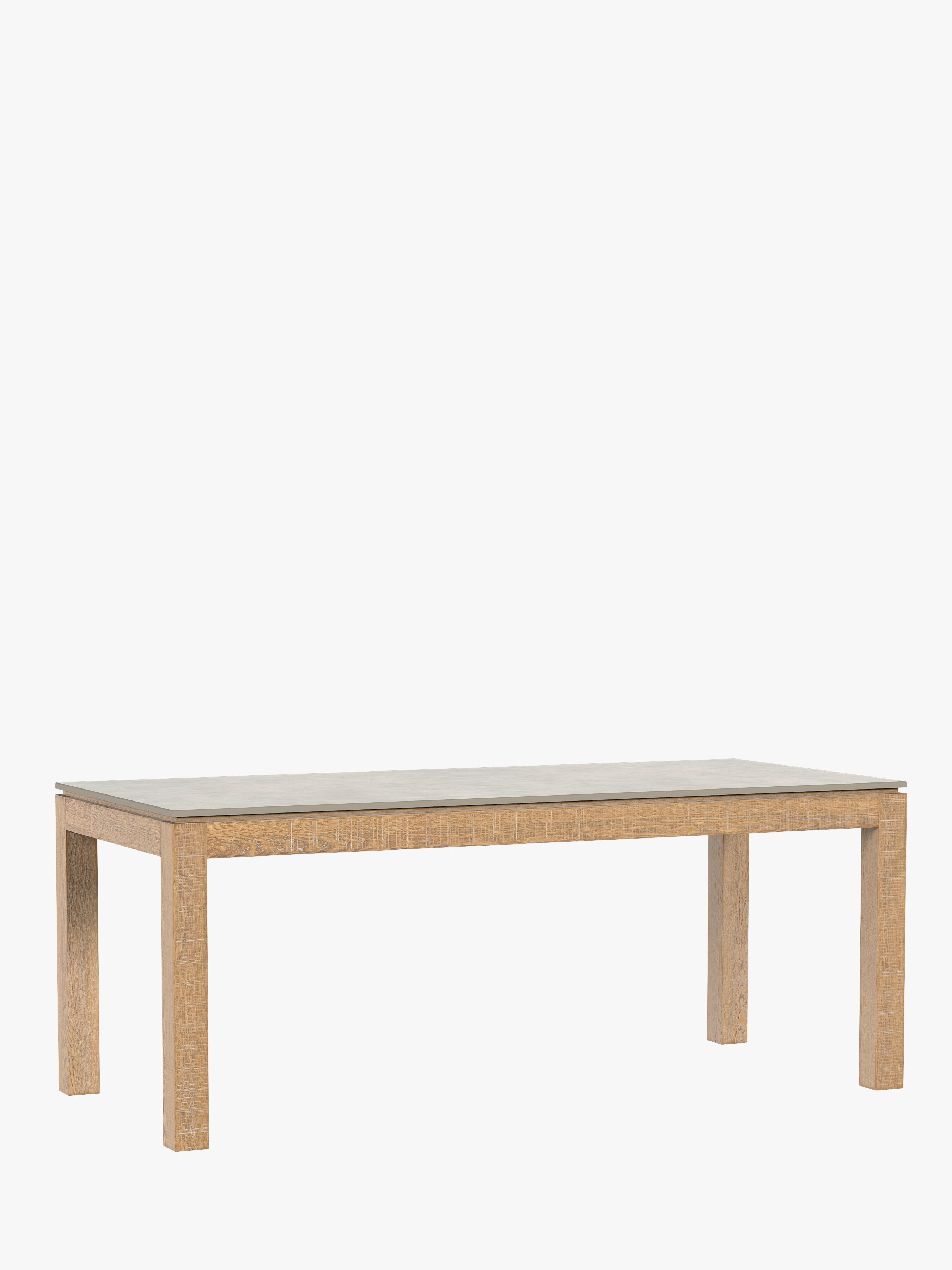 Washed Oak Braystone 6-8 Seater Fixed Dining Table