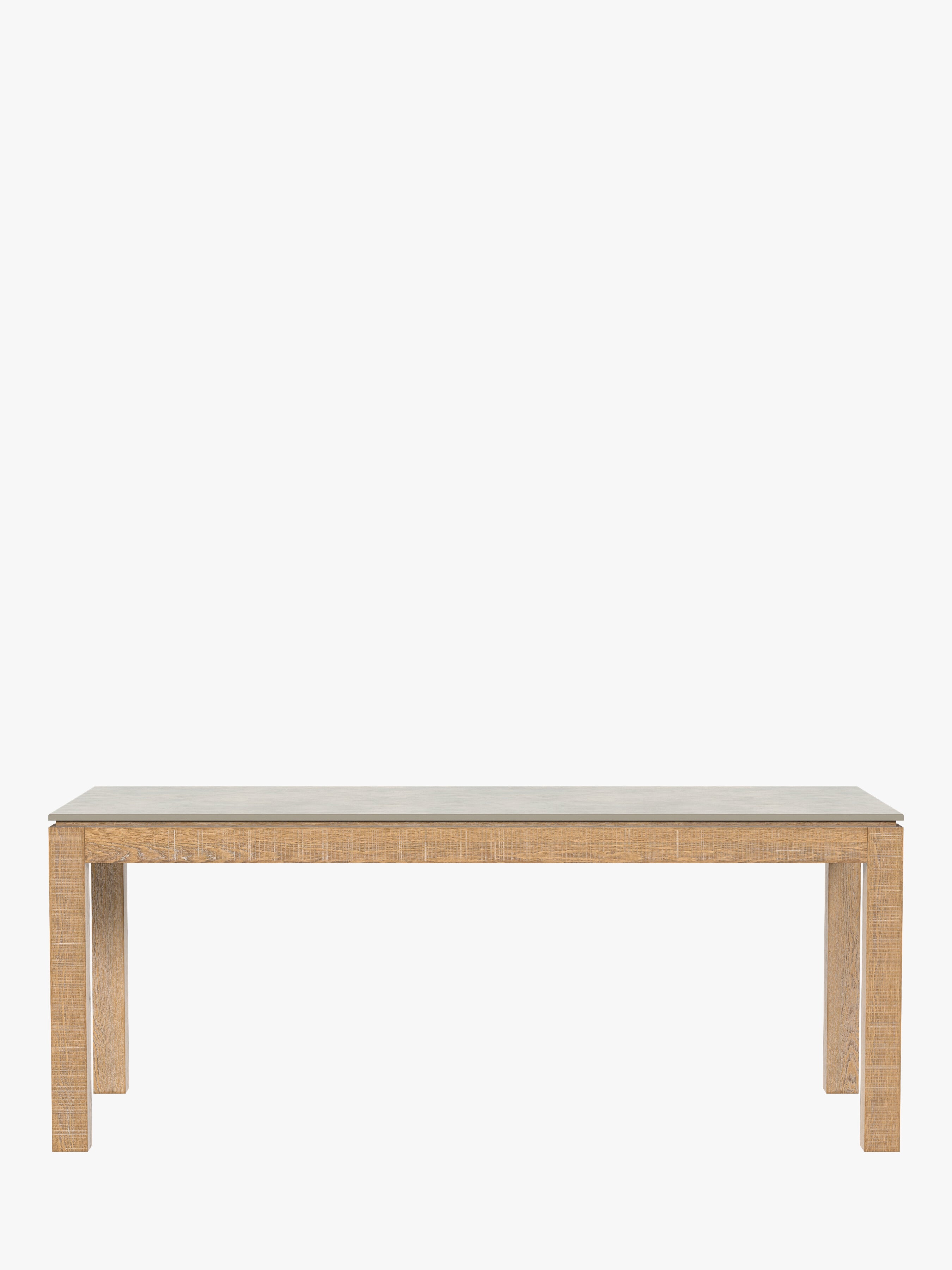 Washed Oak Braystone 6-8 Seater Fixed Dining Table