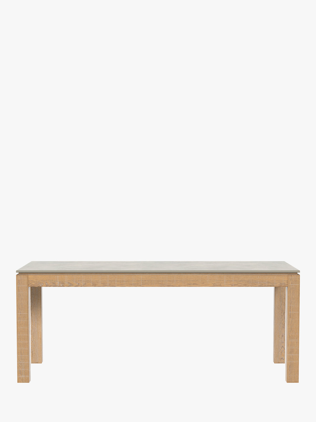 Washed Oak Braystone 6-8 Seater Fixed Dining Table