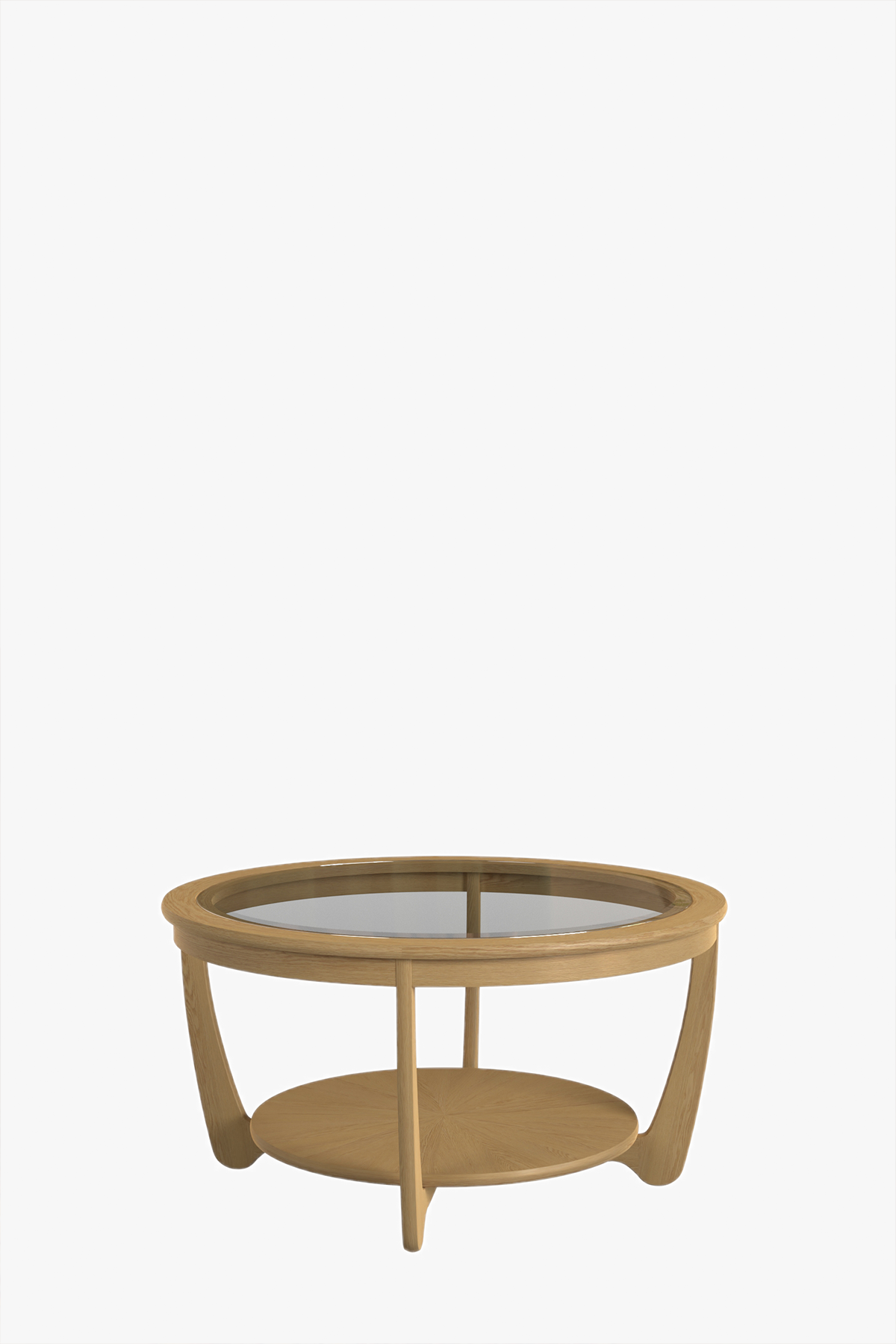 Shadows Glass Round Coffee Table
