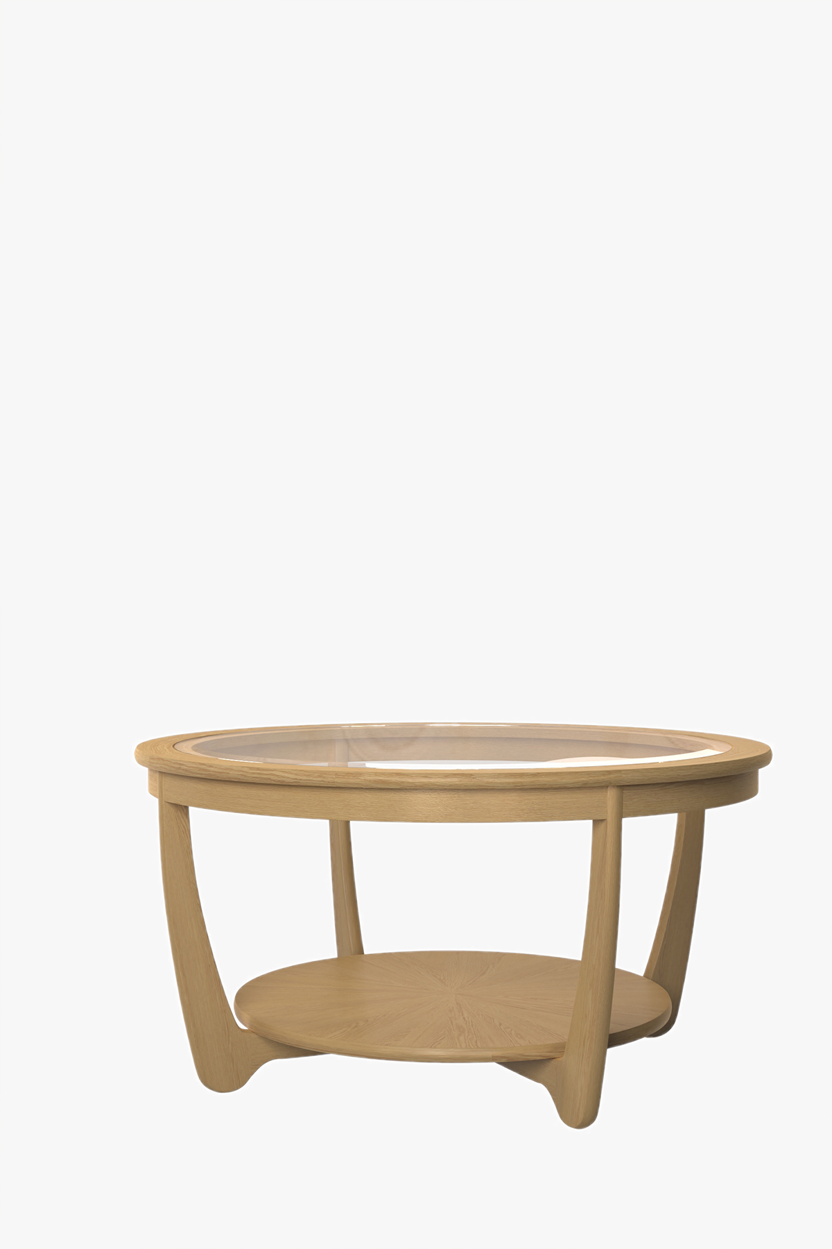 Shadows Glass Round Coffee Table