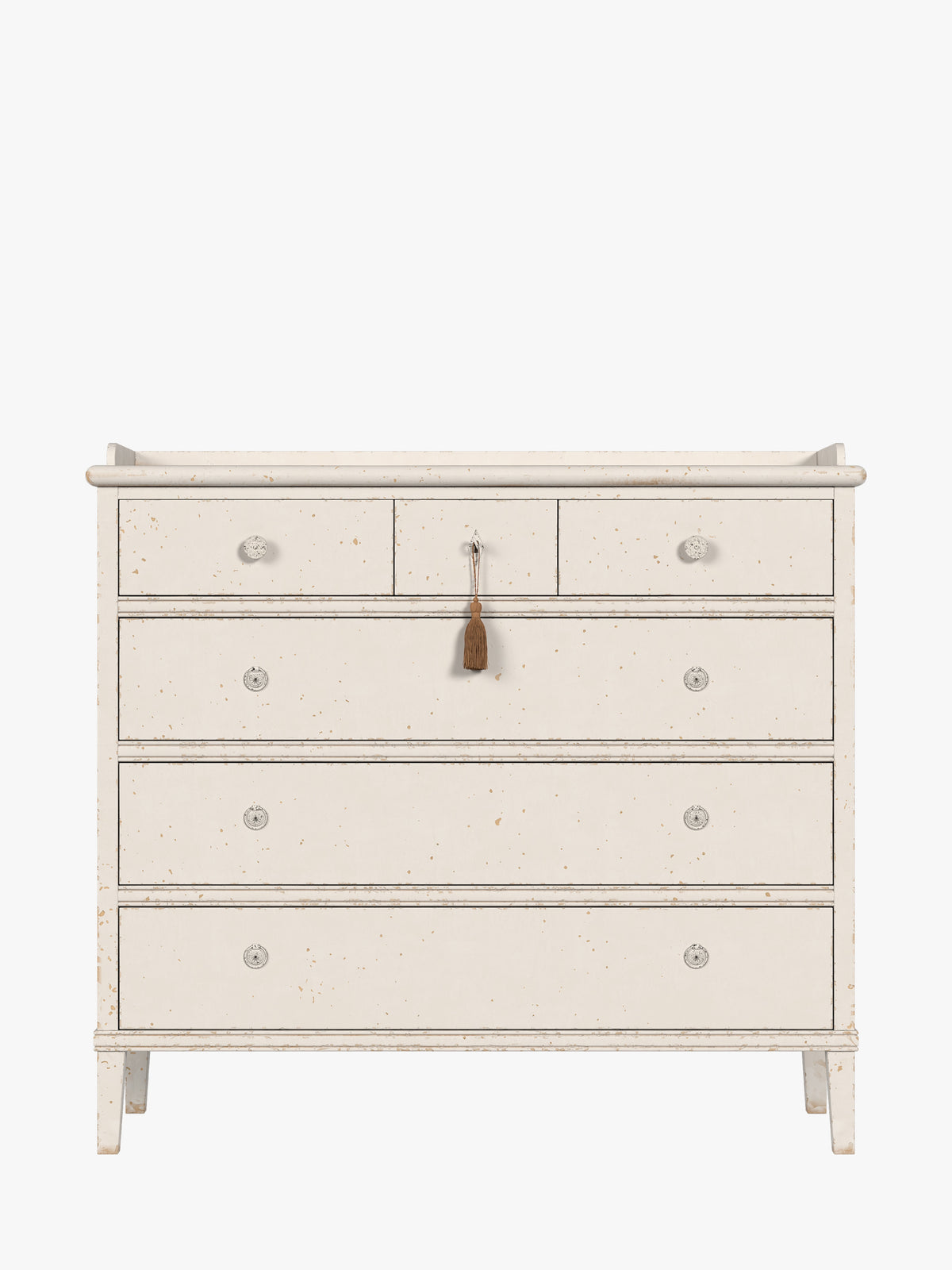 Antique White Annaside 3+3 Drawer Chest