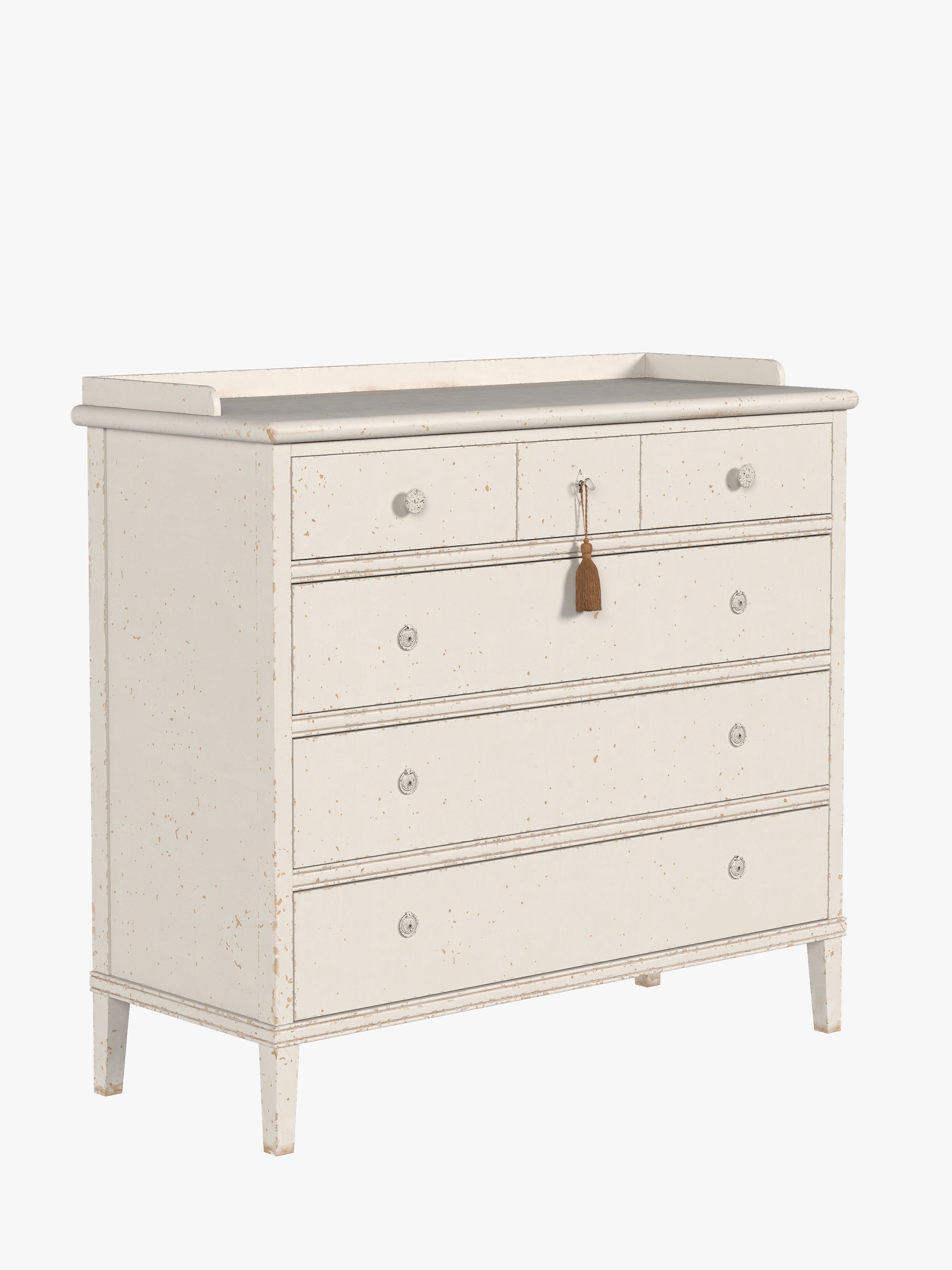 Antique White Annaside 3+3 Drawer Chest