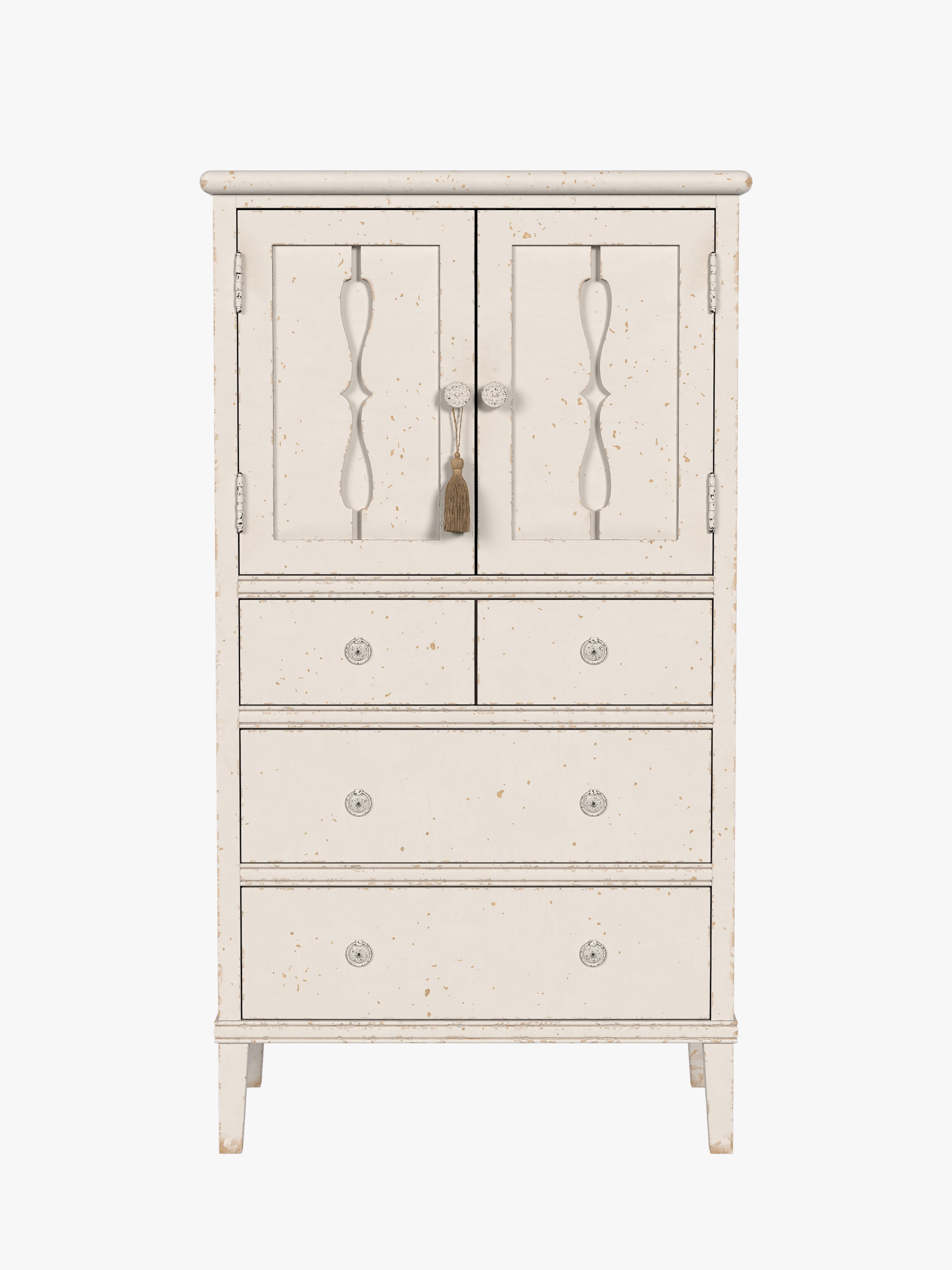 Antique White Annaside 2 Door 4 Drawer Chest