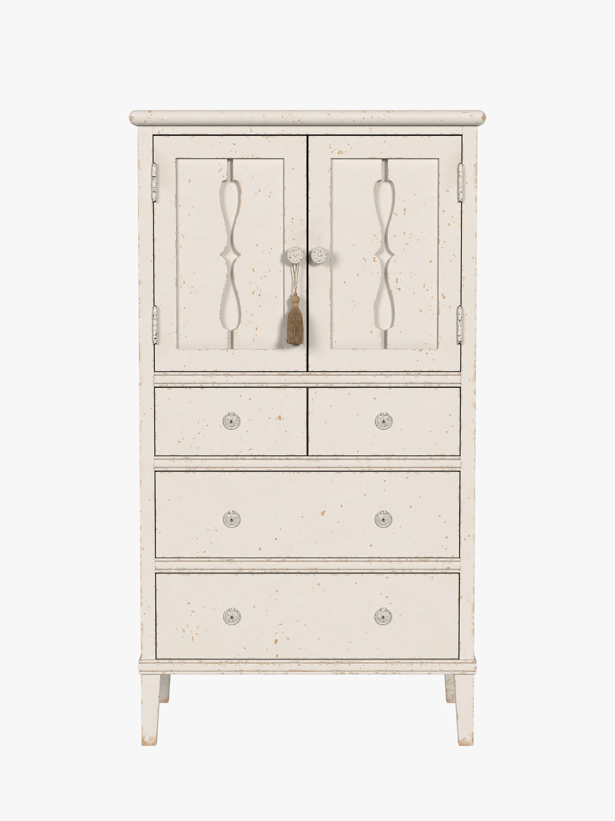 Antique White Annaside 2 Door 4 Drawer Chest