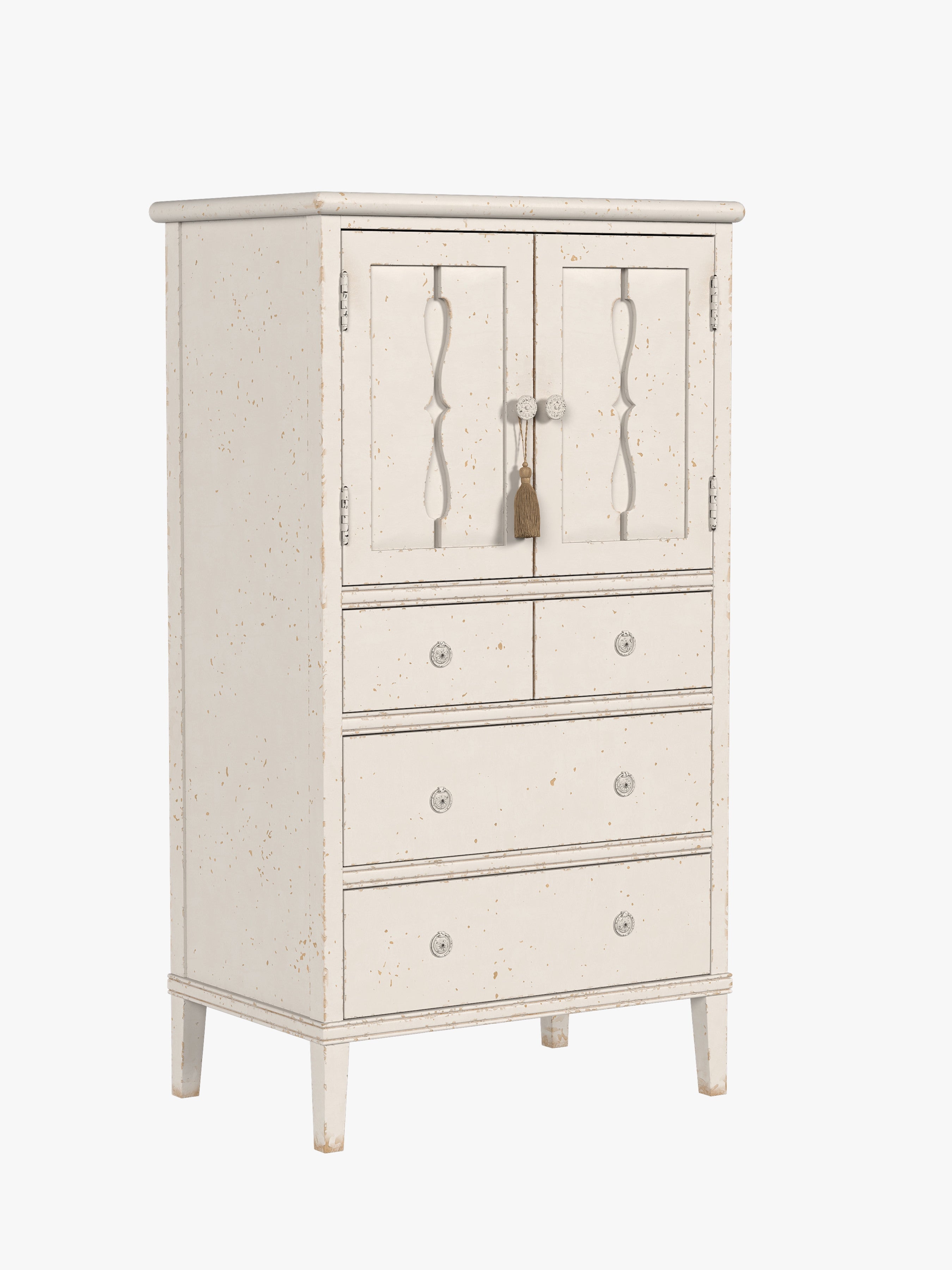 Antique White Annaside 2 Door 4 Drawer Chest