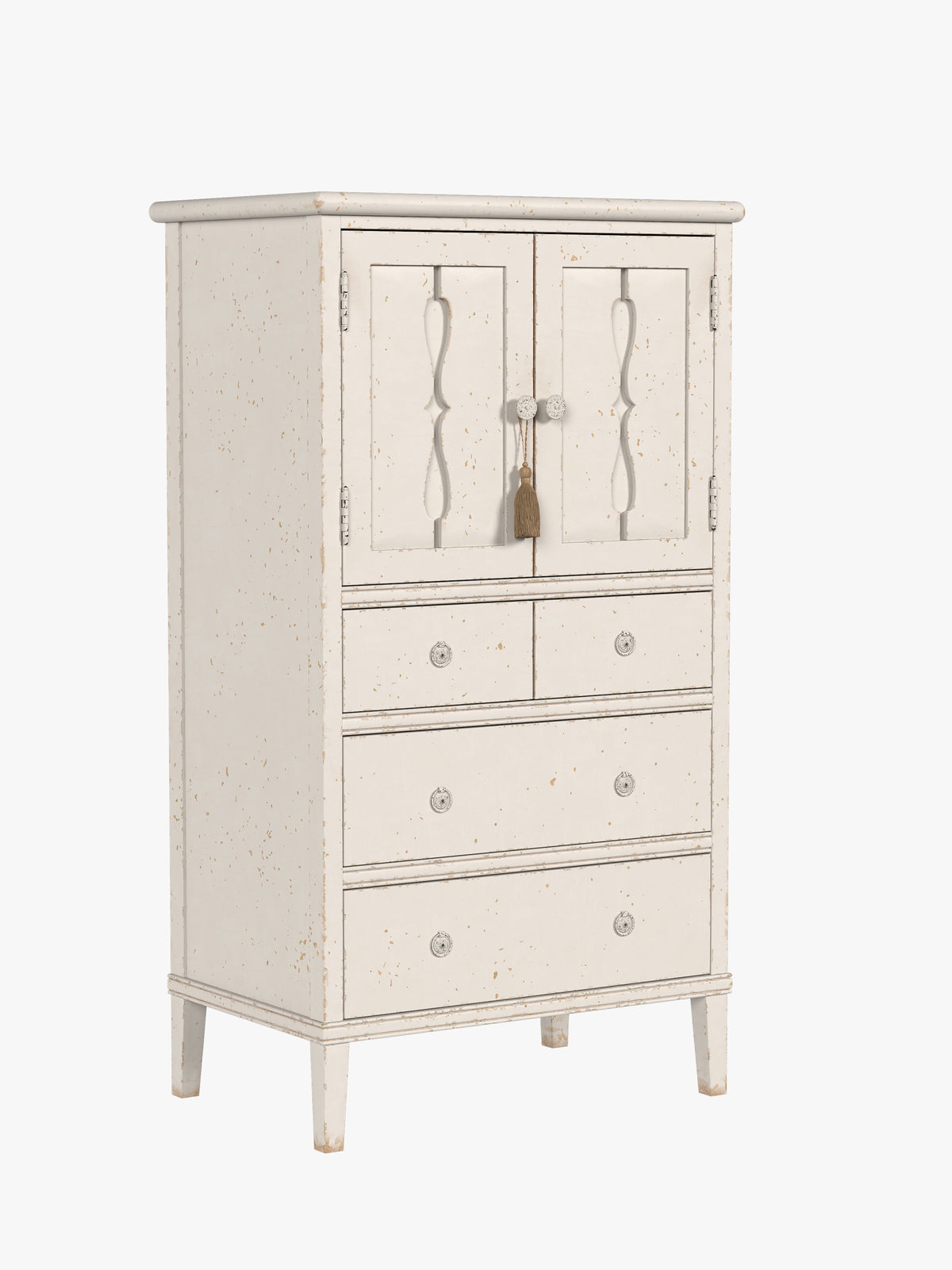 Antique White Annaside 2 Door 4 Drawer Chest