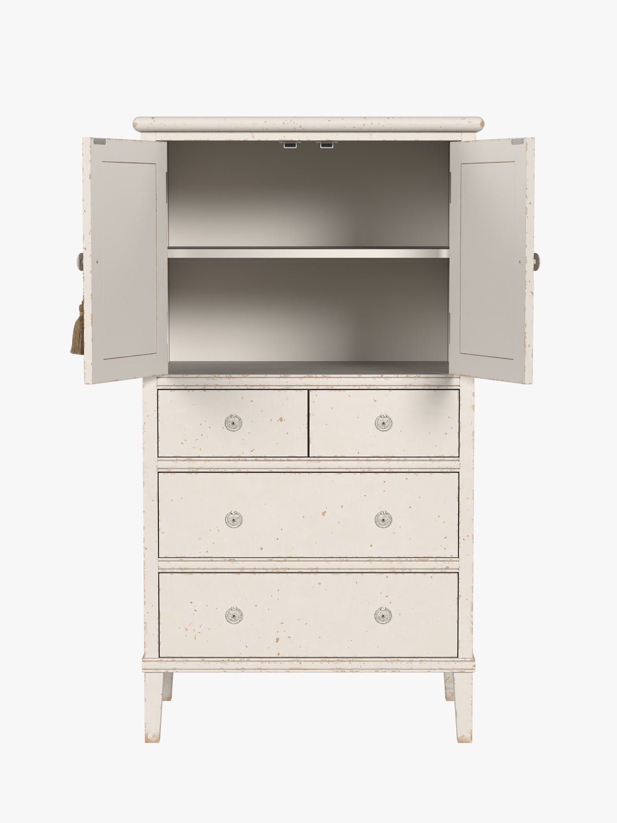 Antique White Annaside 2 Door 4 Drawer Chest