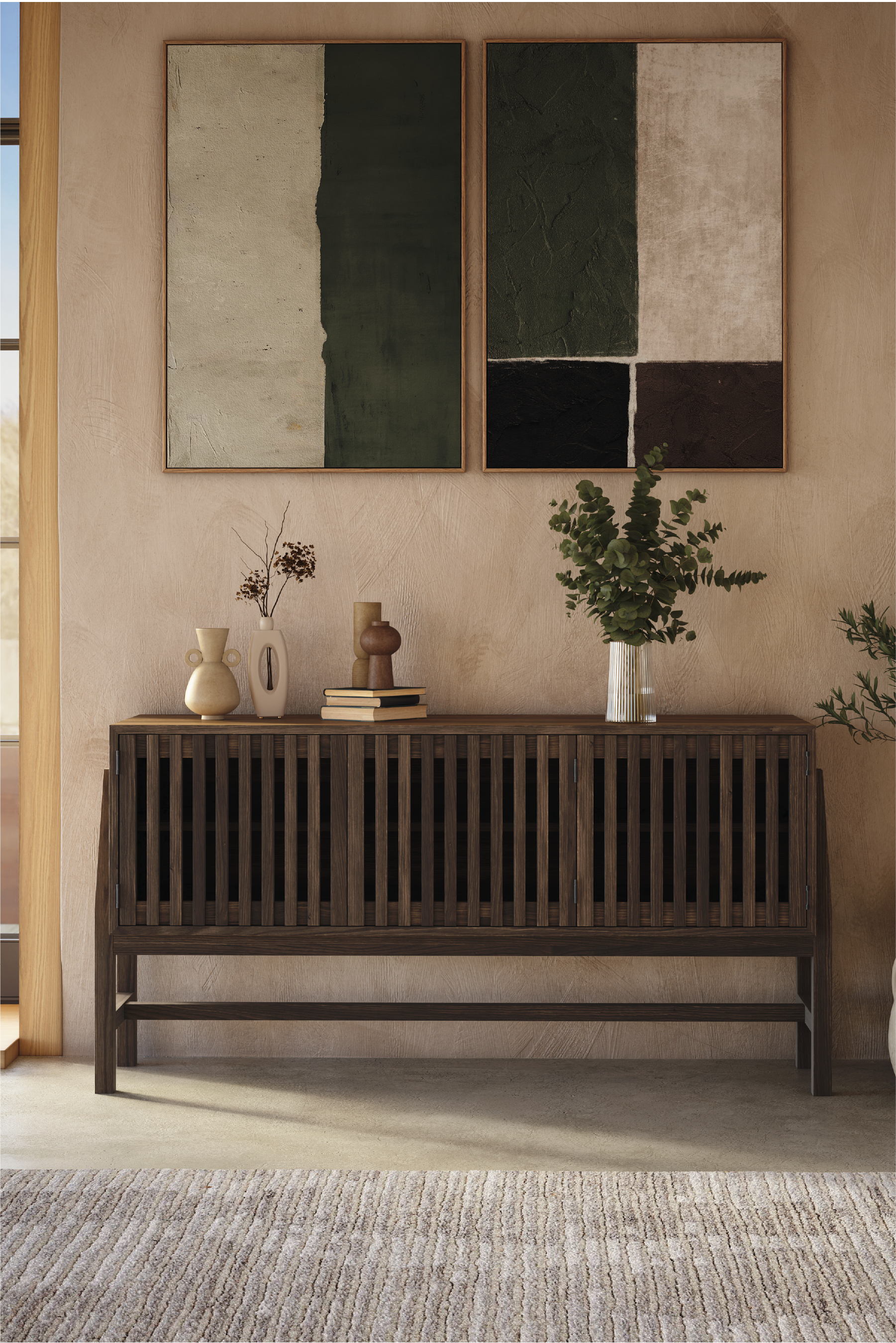 Batten 3 Door Wide Storage Unit