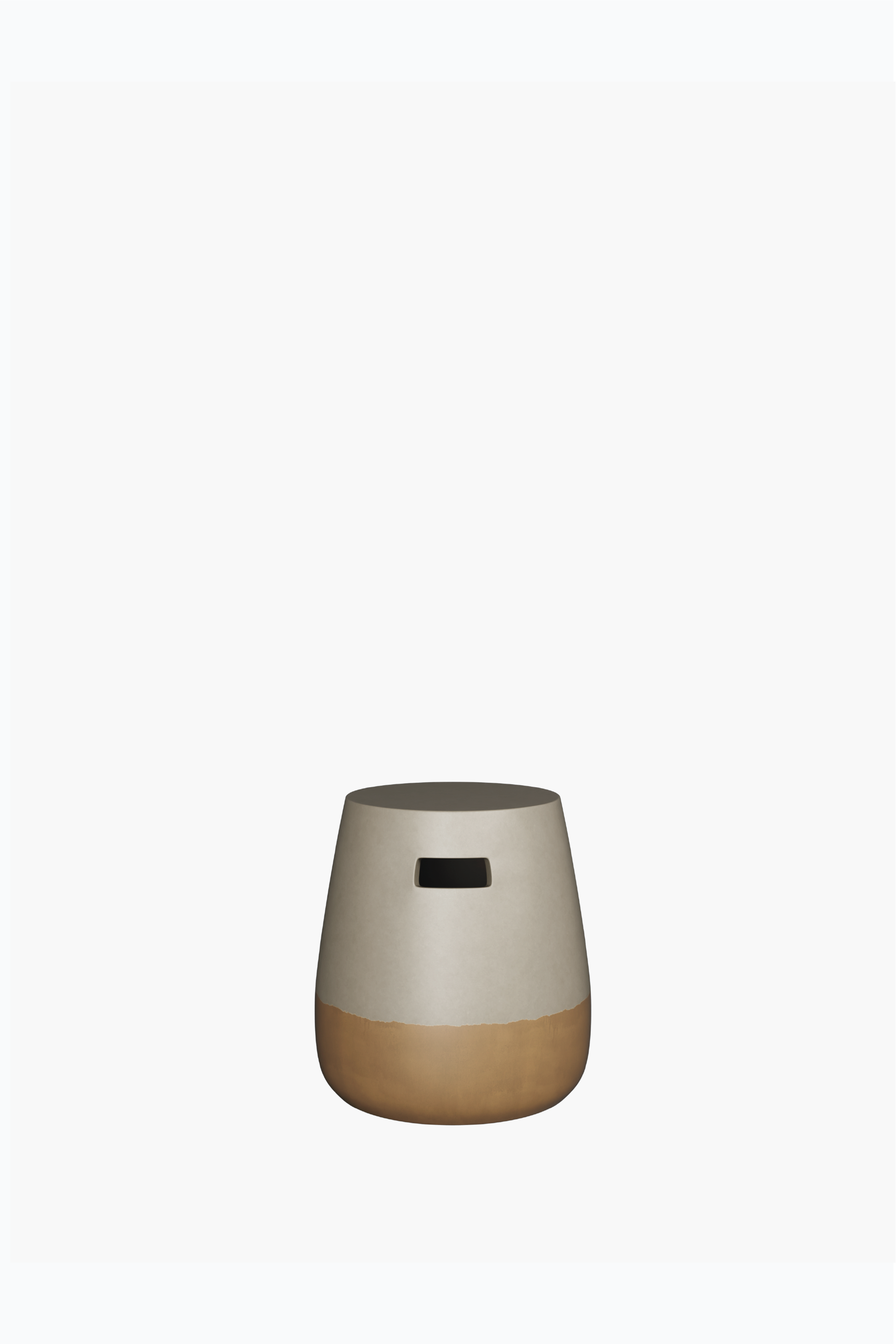 Taiko Side Table (Grey & Gold Ombré)