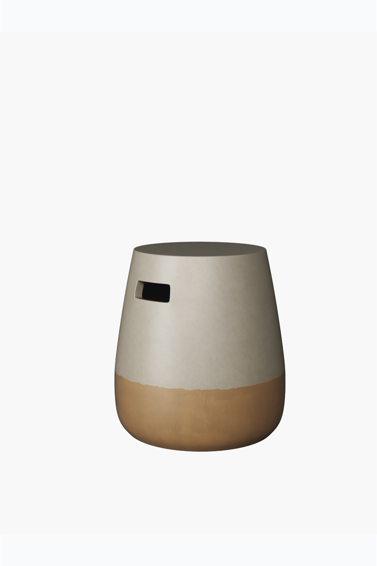 Taiko Side Table (Grey & Gold Ombré)