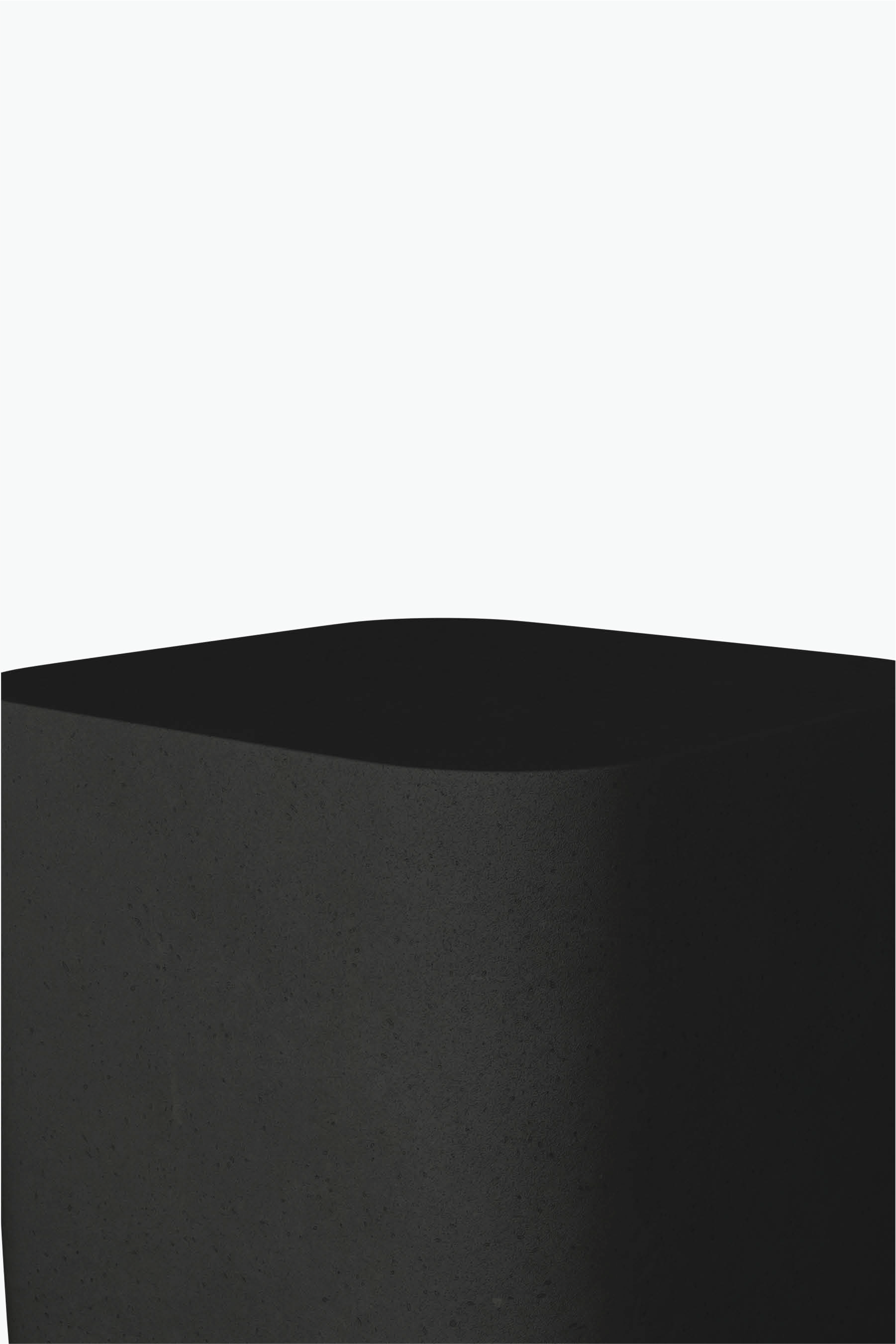 Flat Top Side Table (Pitted Charcoal)