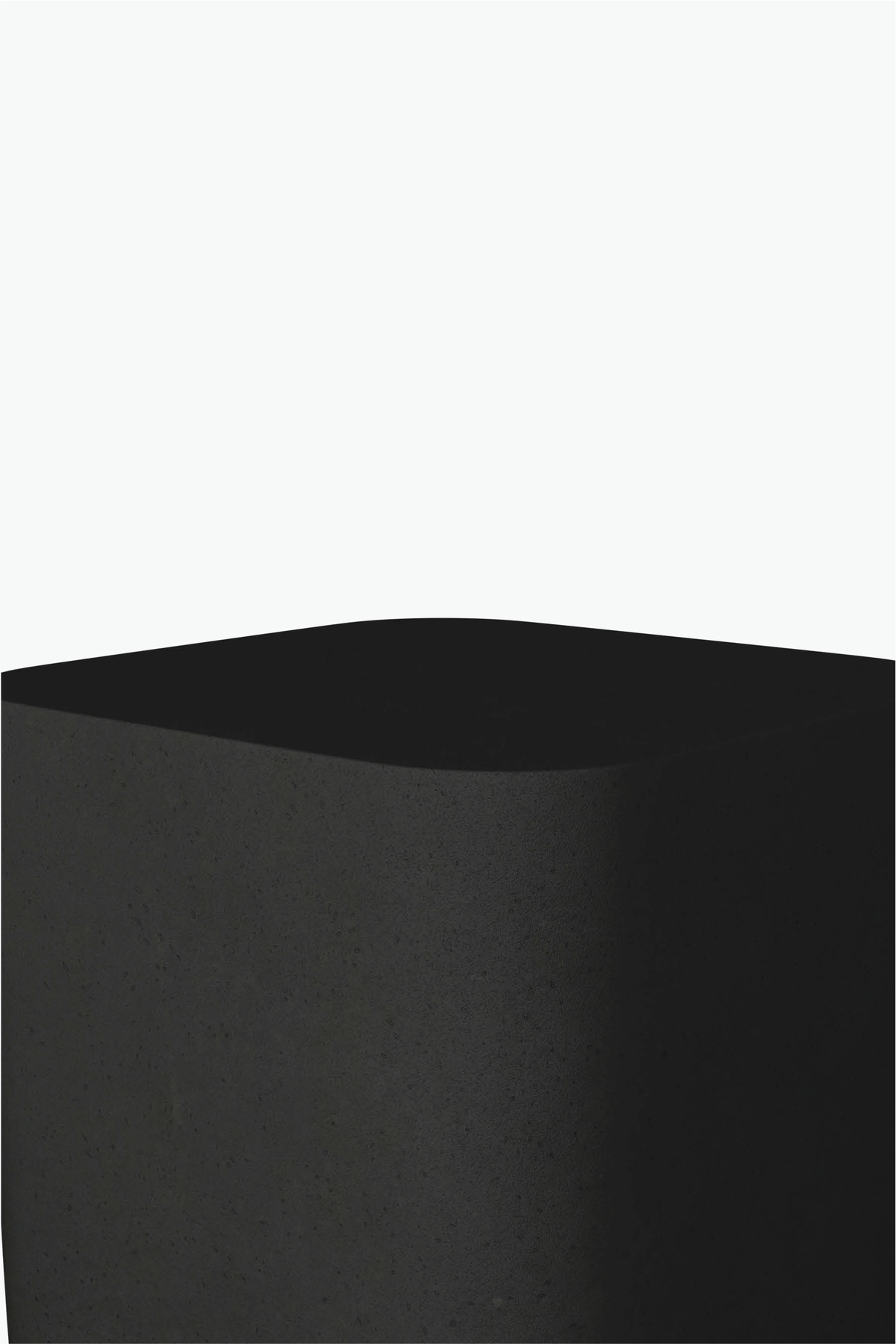 Flat Top Side Table (Pitted Charcoal)