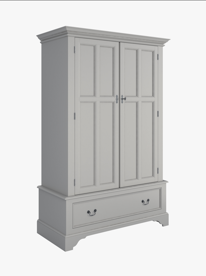 H200 x W128 x D61 clifton dove grey