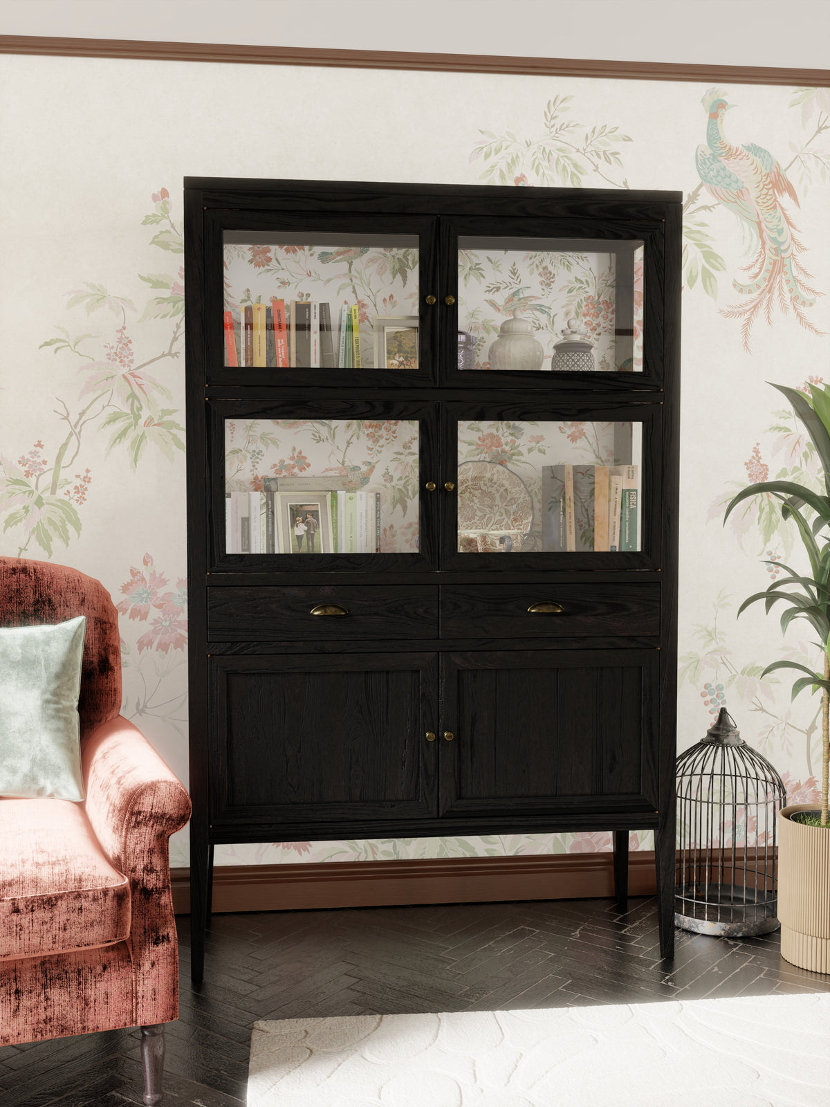 Elmhurst 6 Door 2 Drawer Display Unit