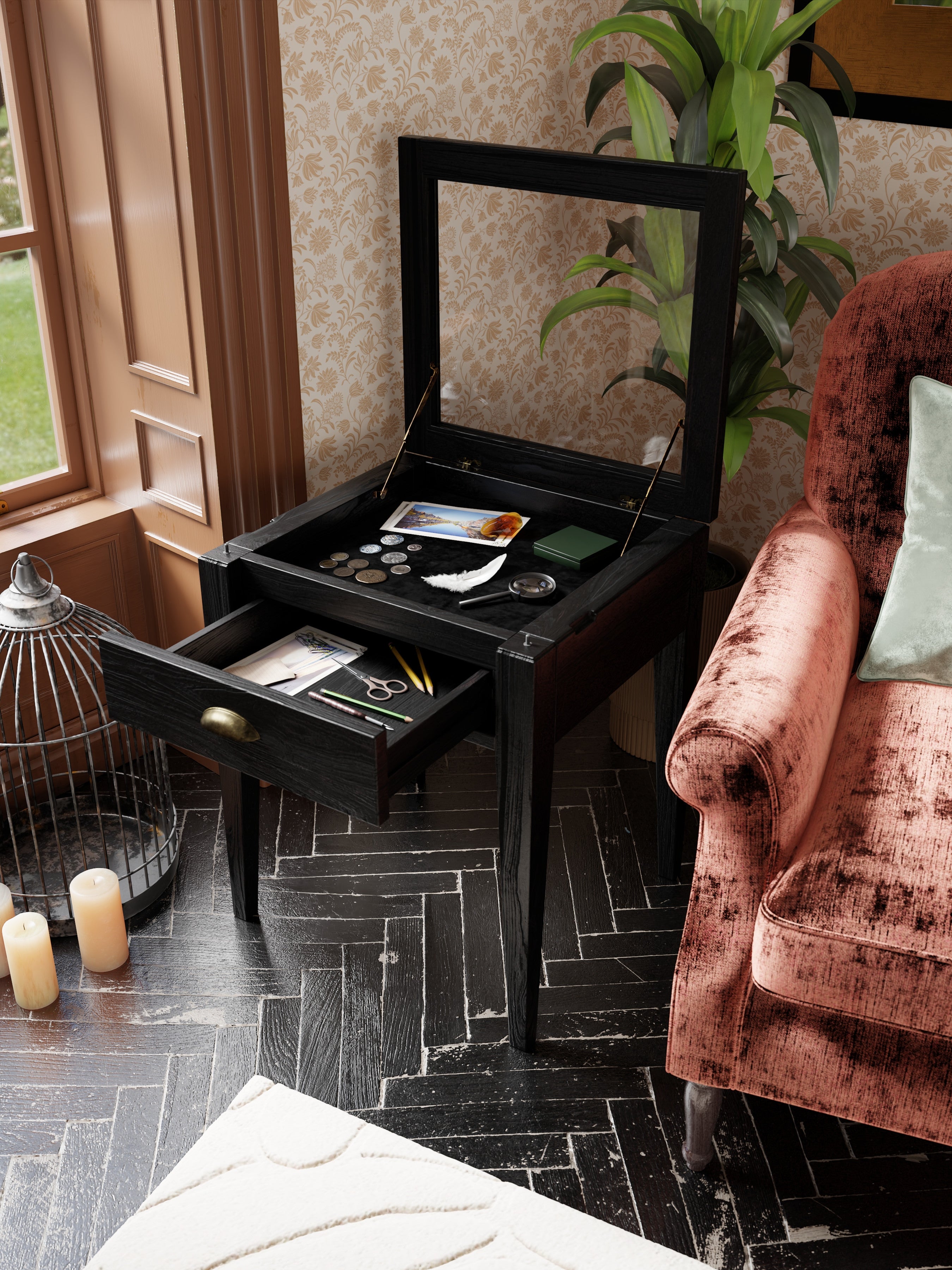 Elmhurst 1 Drawer Side Table