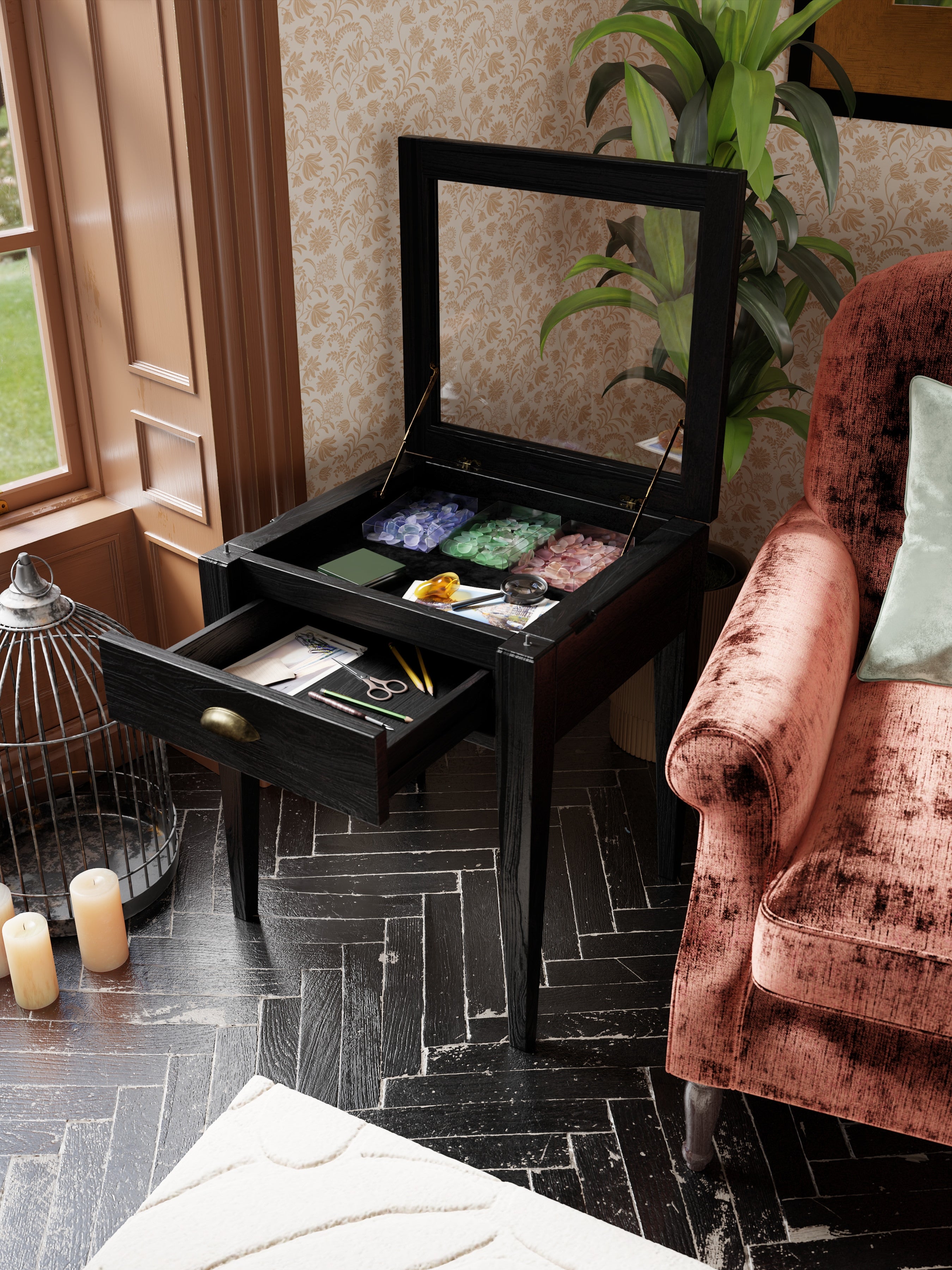 Elmhurst 1 Drawer Side Table