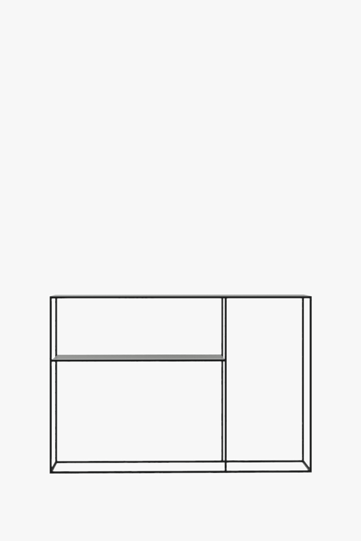 Fulham Console Table With A Shelf (Blue & Grey)