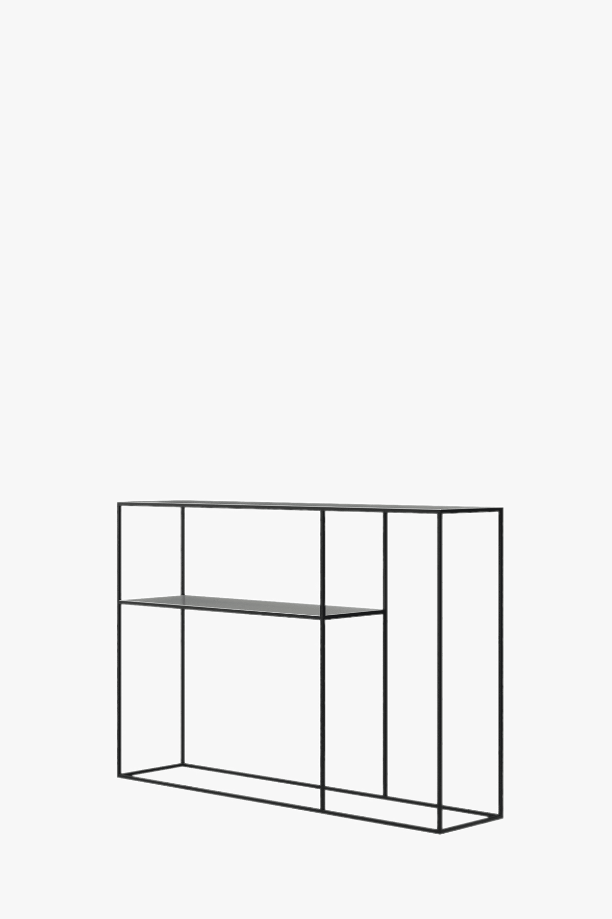 Fulham Console Table With A Shelf (Blue & Grey)